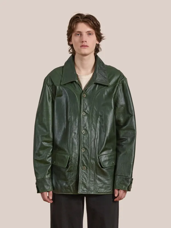 Leather Field Jacket made by Found
