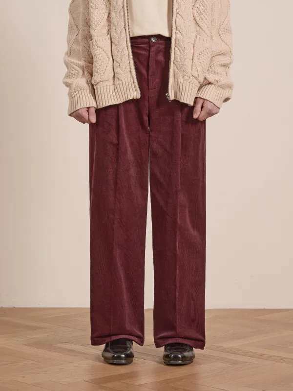 Corduroy Pleated Trouser sold by Found