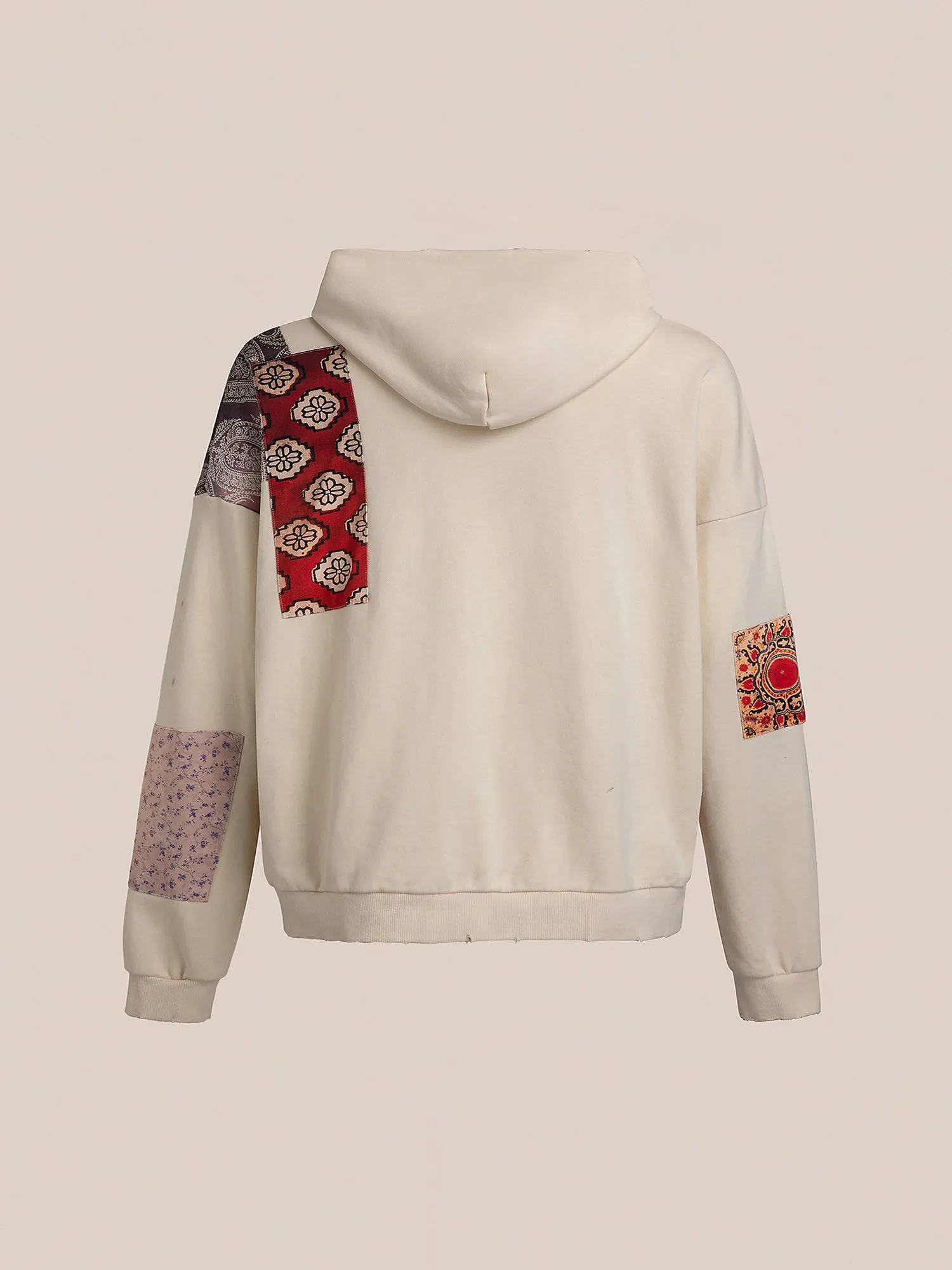 Tapestry Patchwork Zip Up Hoodie sold by Found product image thumbnail 3