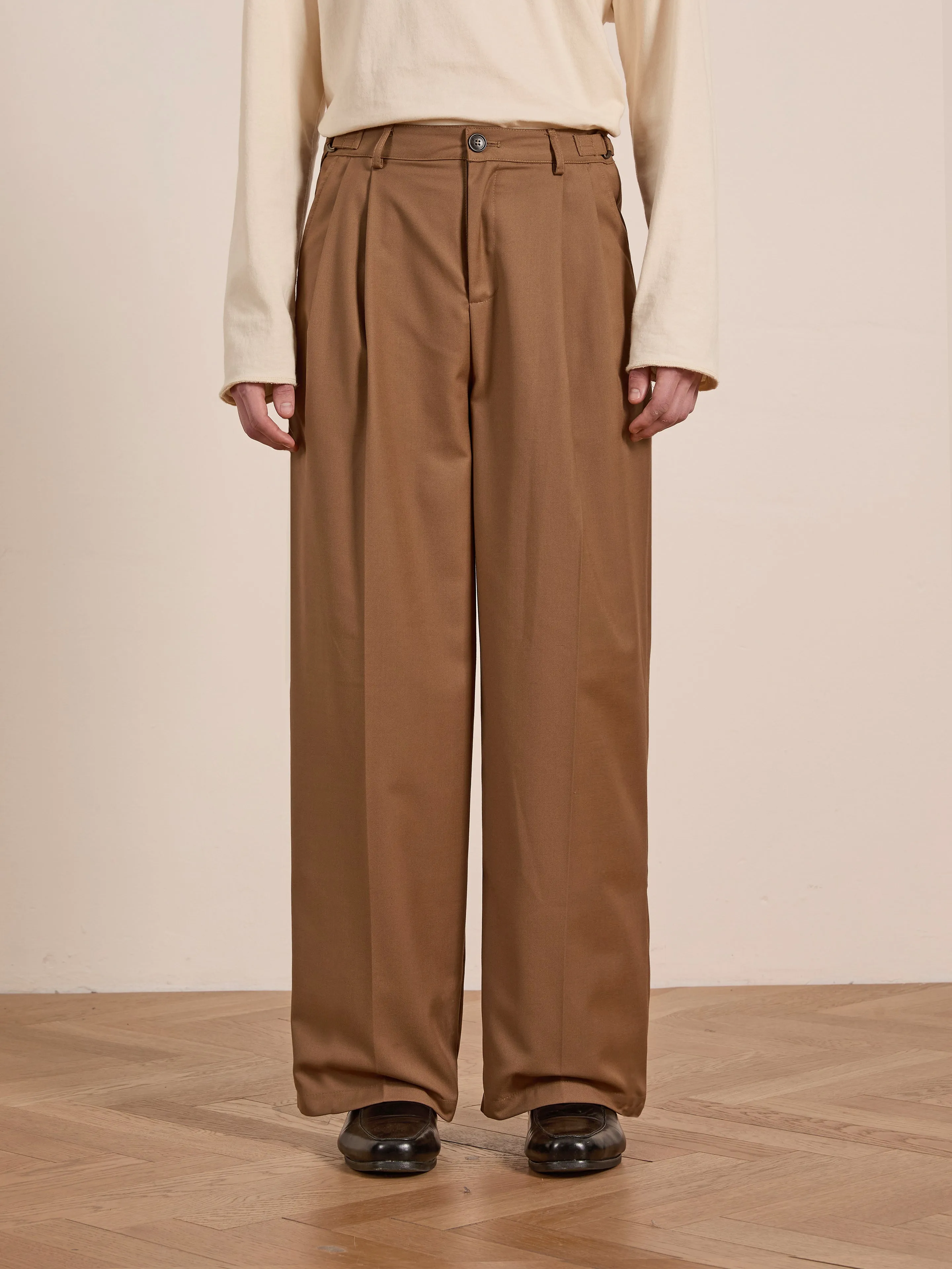 Pleated Trousers sold by Found