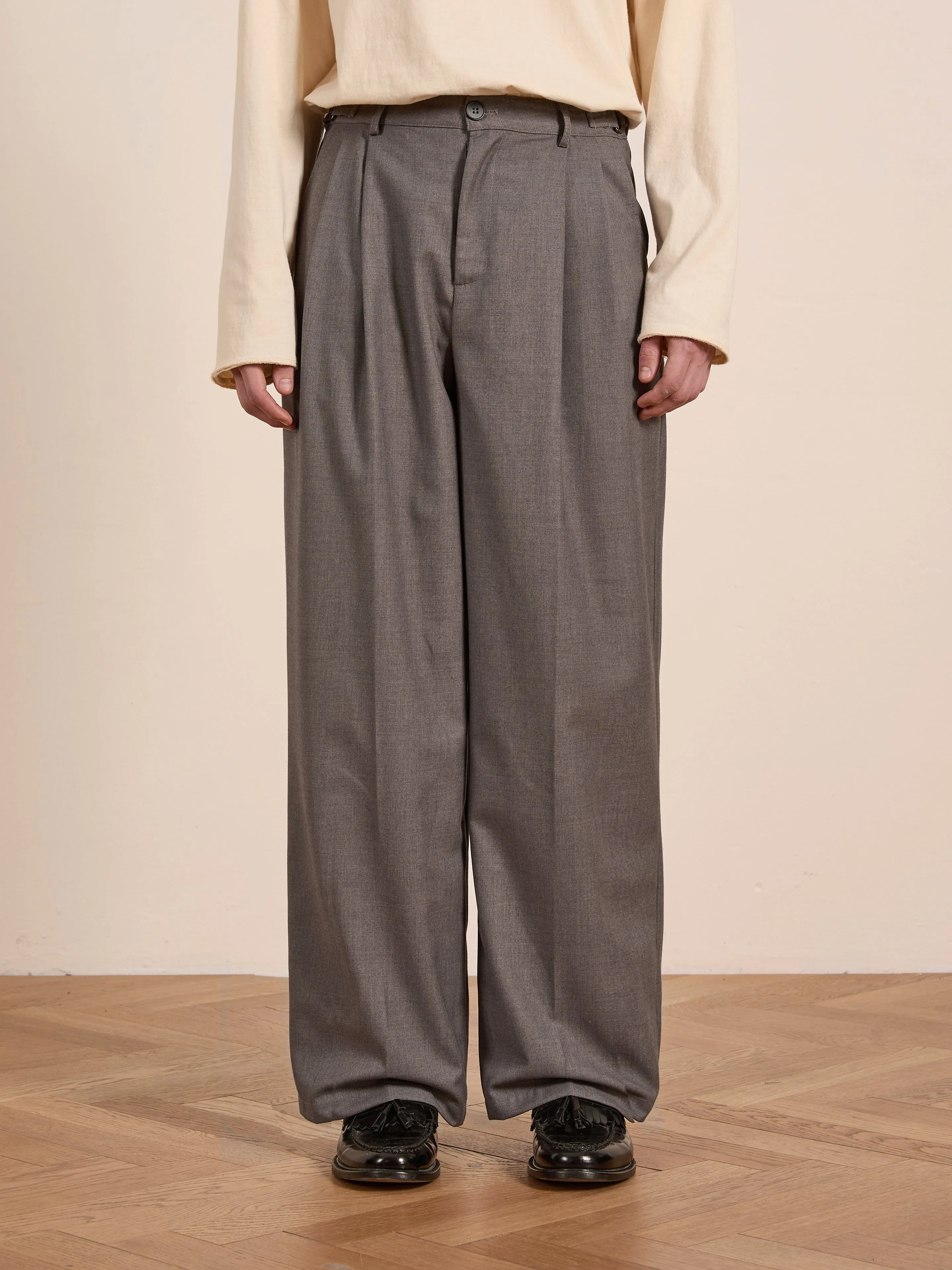 Pleated Trousers sold by Found
