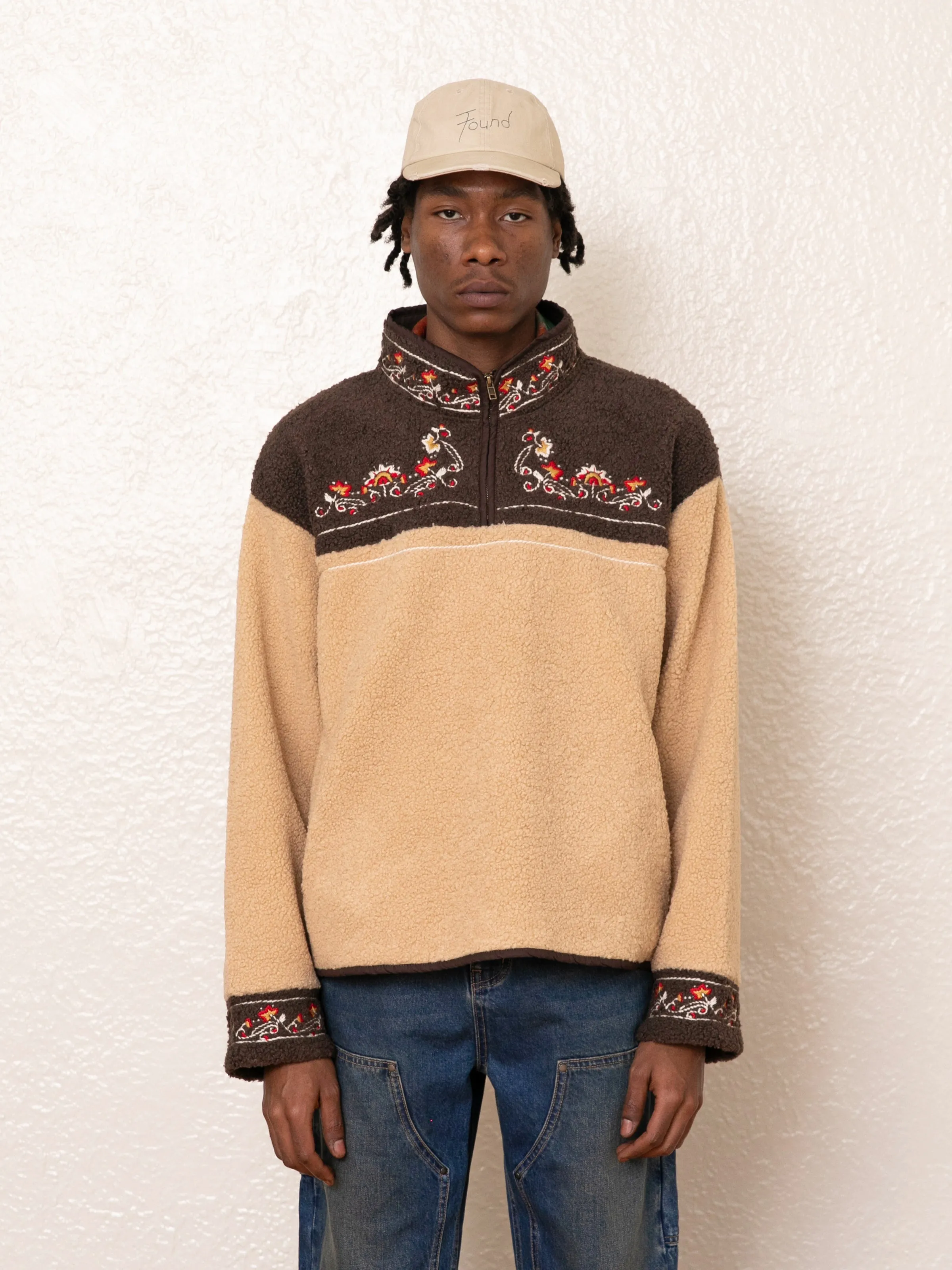 Pahari Floral Embroidered Sherpa Pullover sold by Found product image thumbnail 2