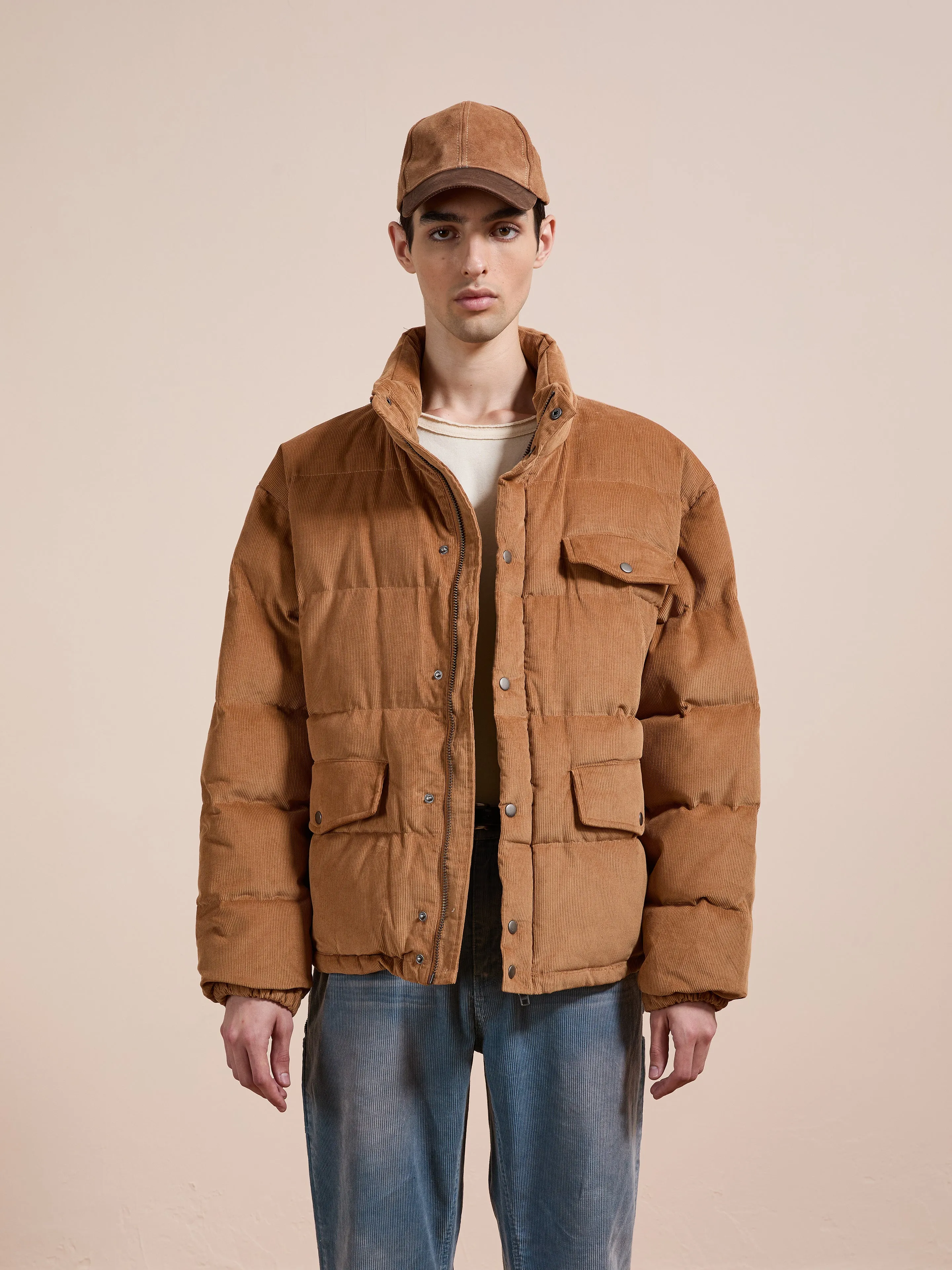 Corduroy Puffer Jacket sold by Found
