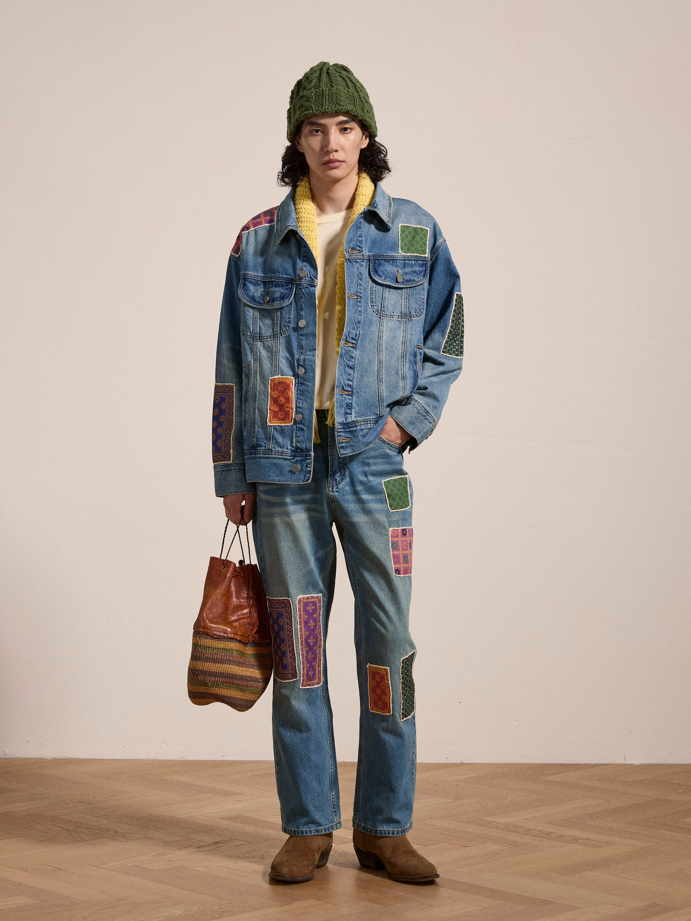 Kantha Patchwork Jeans sold by Found product image thumbnail 2