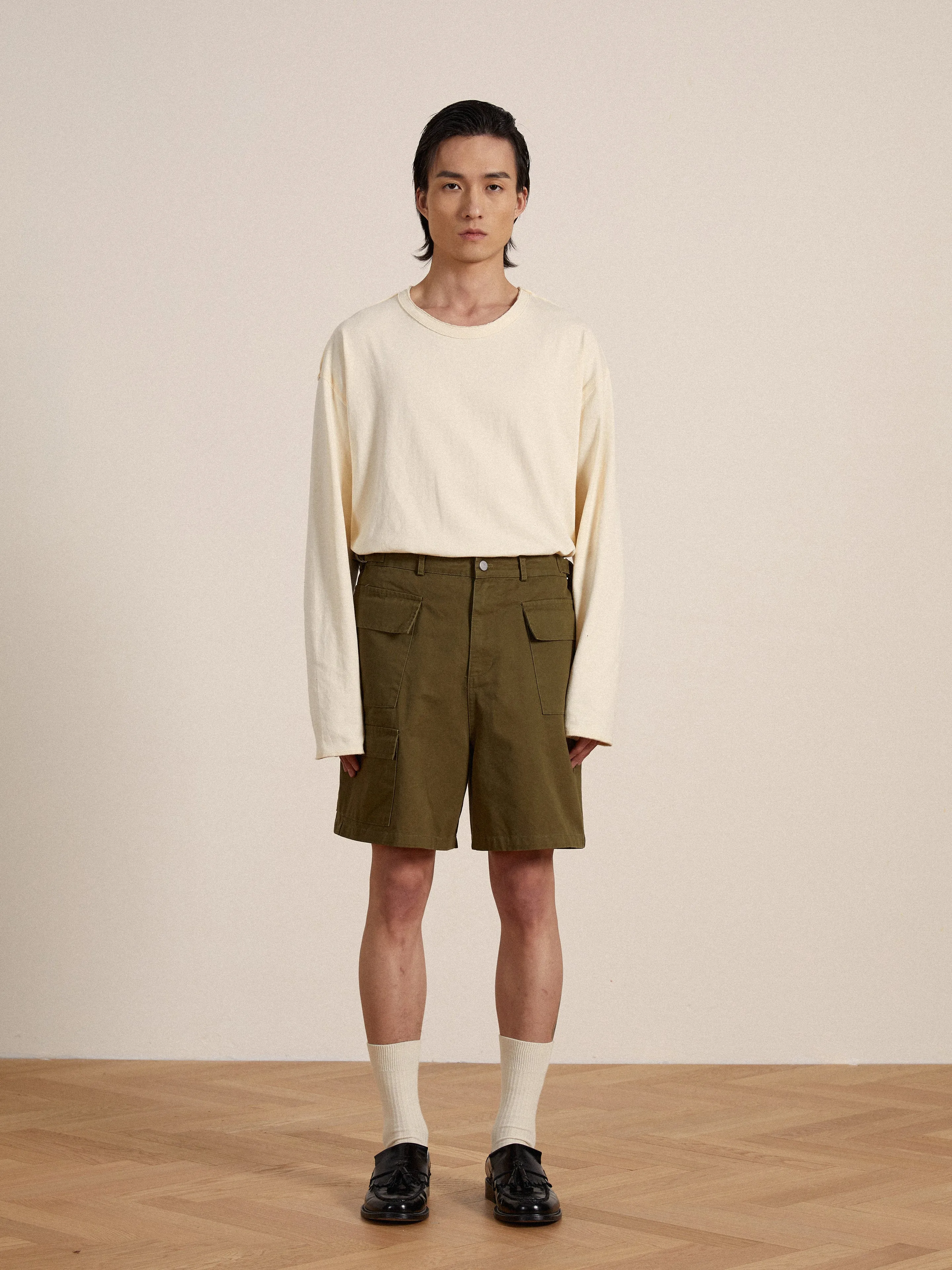 Twill Cargo Shorts sold by Found product image thumbnail 2