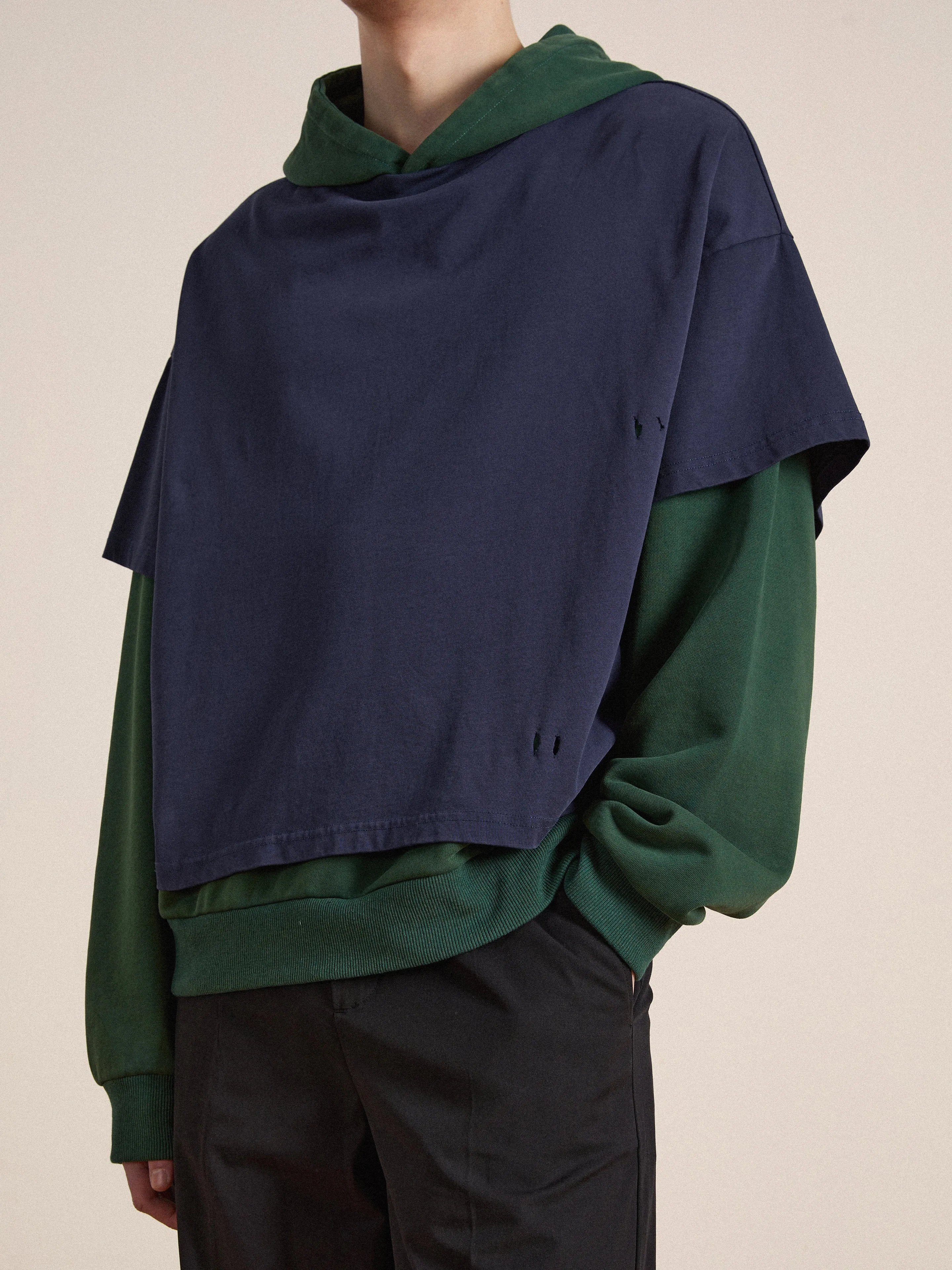 Double Layer Hoodie sold by Found product image thumbnail 4