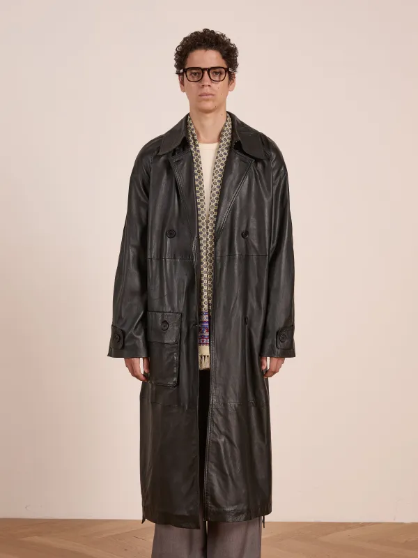 Leather Trench Coat sold by Found
