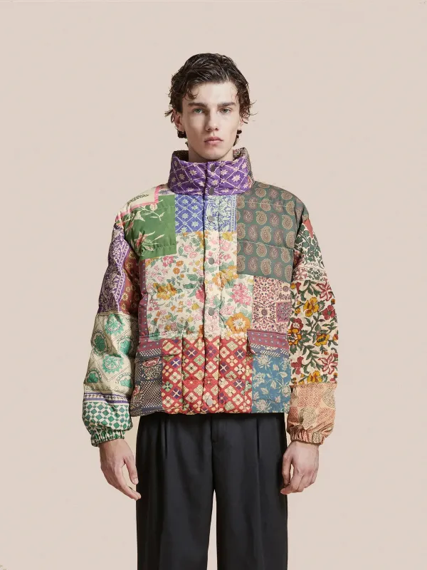 Gardenia Tapestry Puffer Jacket sold by Found