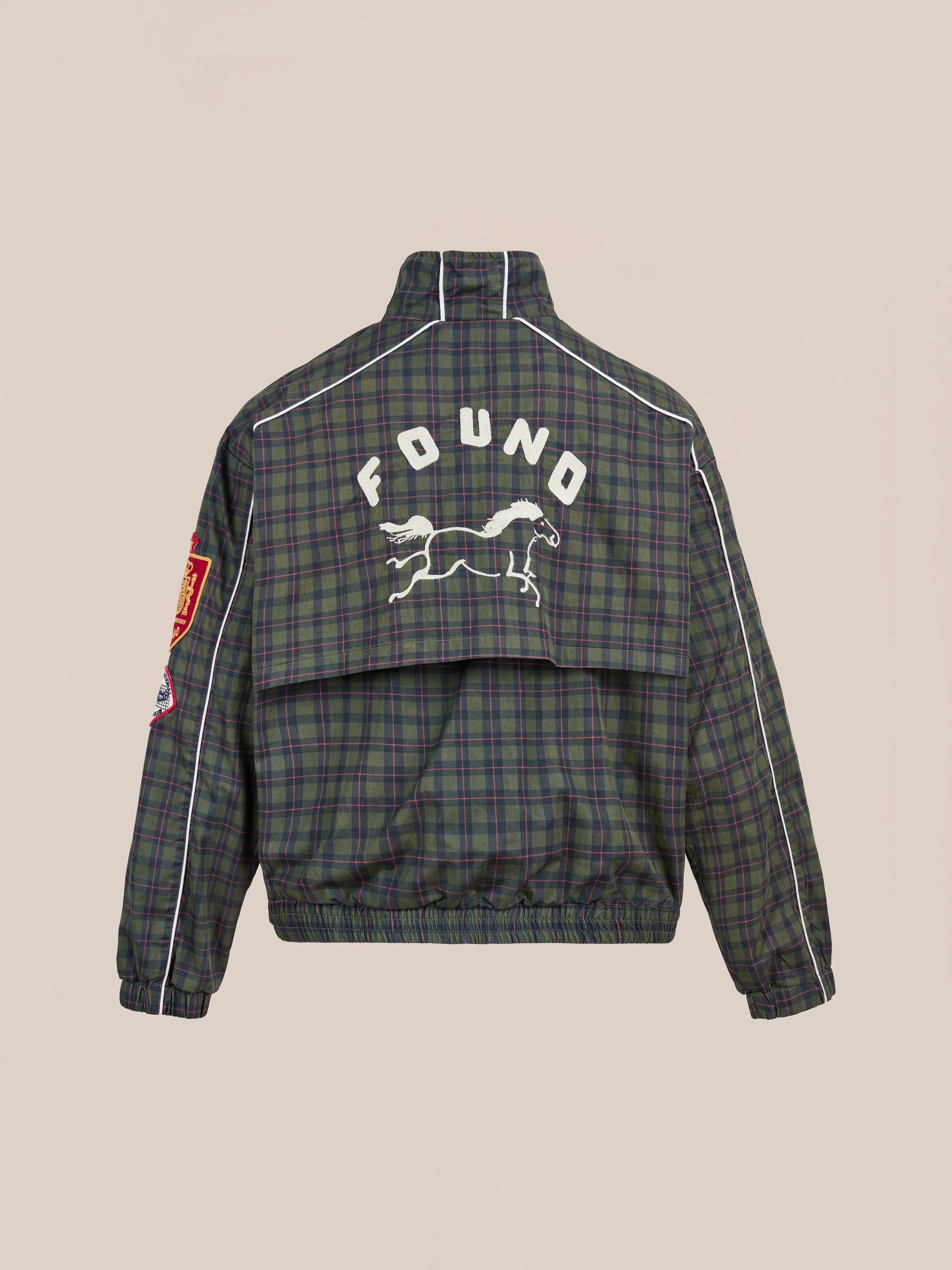 Forest Plaid Track Jacket sold by Found product image thumbnail 5