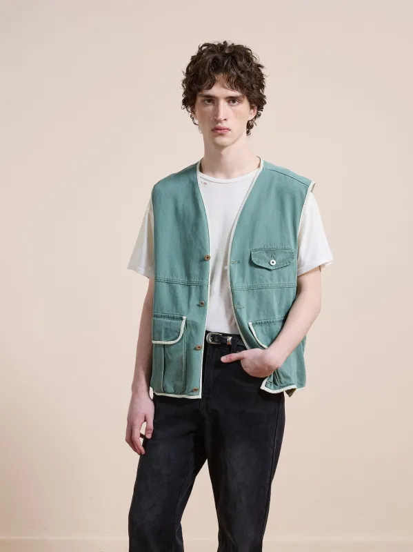 Cotton Twill Utility Vest made by Found