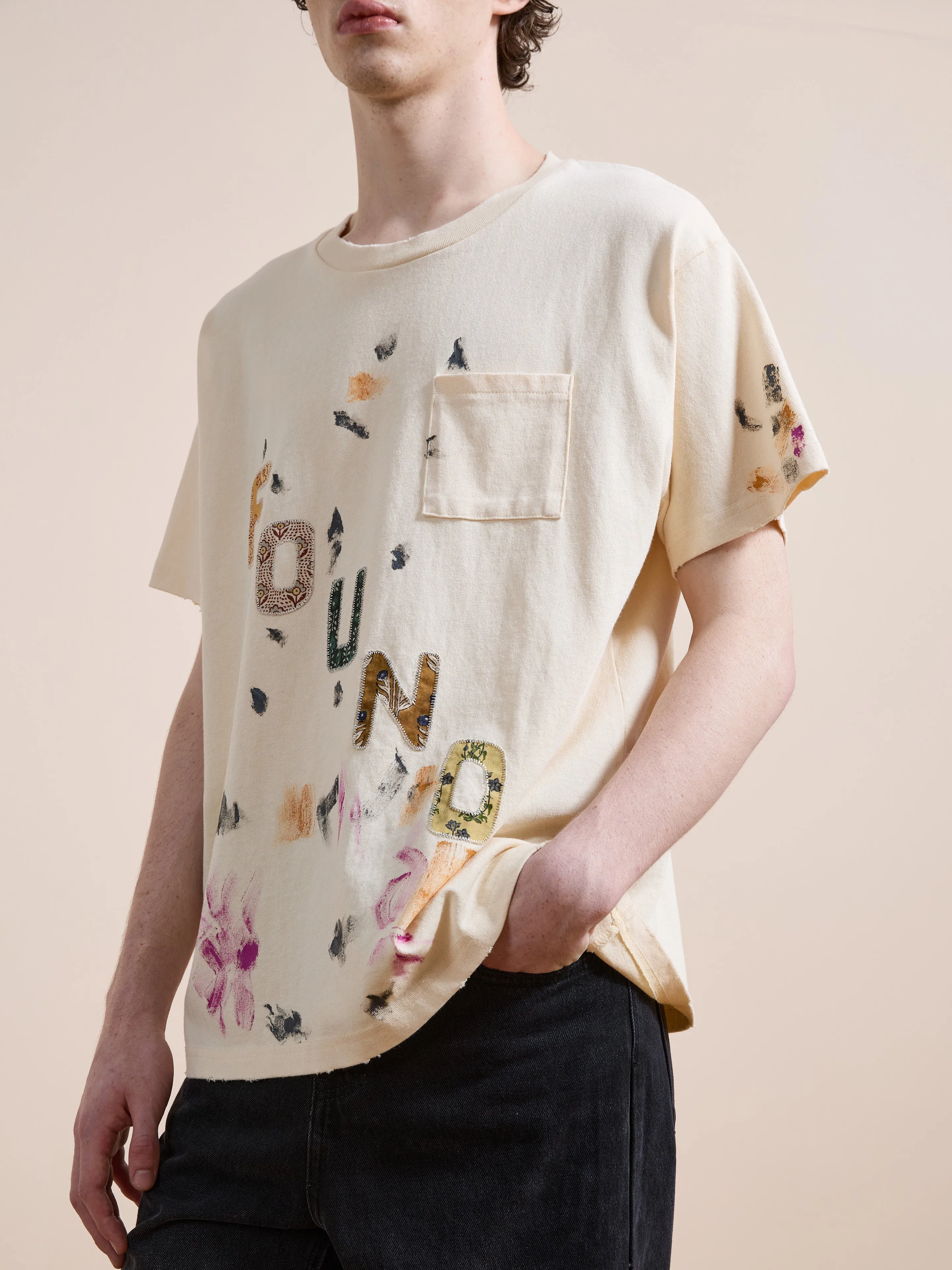 Tapestry Logo Paint Tee sold by Found product image thumbnail 5