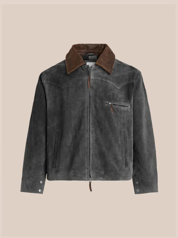 Suede Western Work Jacket made by Found