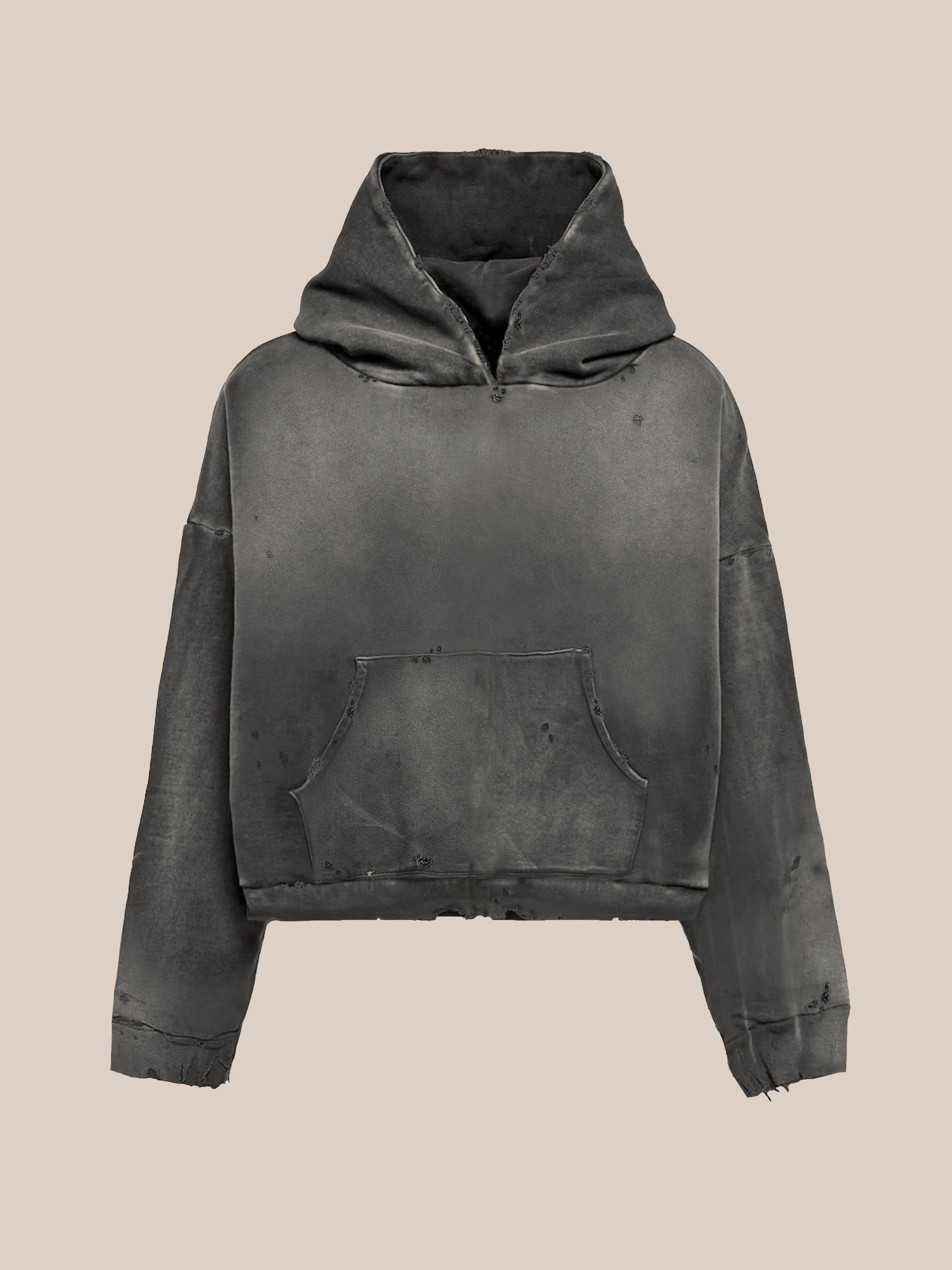 Distressed Pullover Hoodie sold by Found