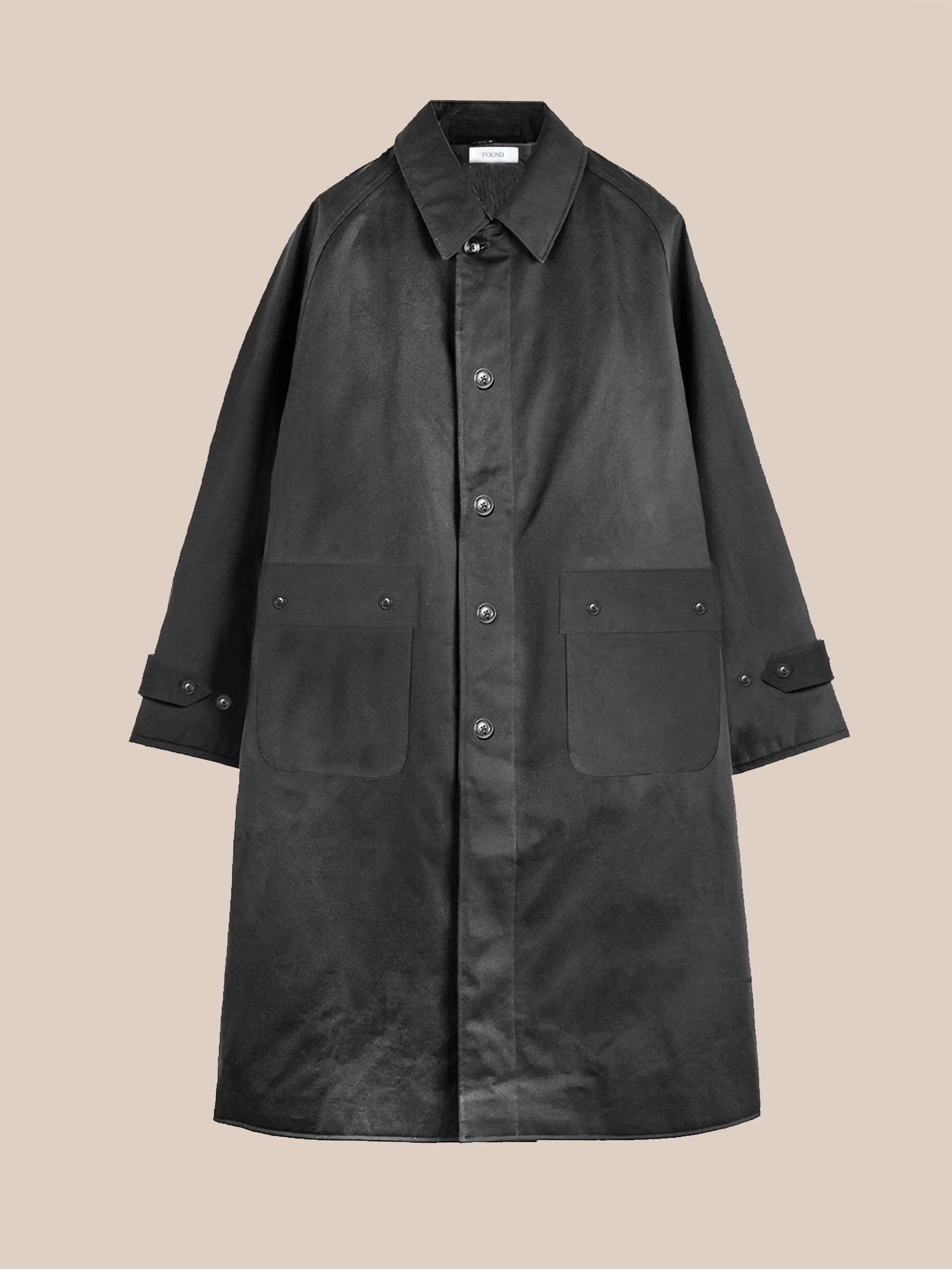 Twill Work Trench Coat sold by Found
