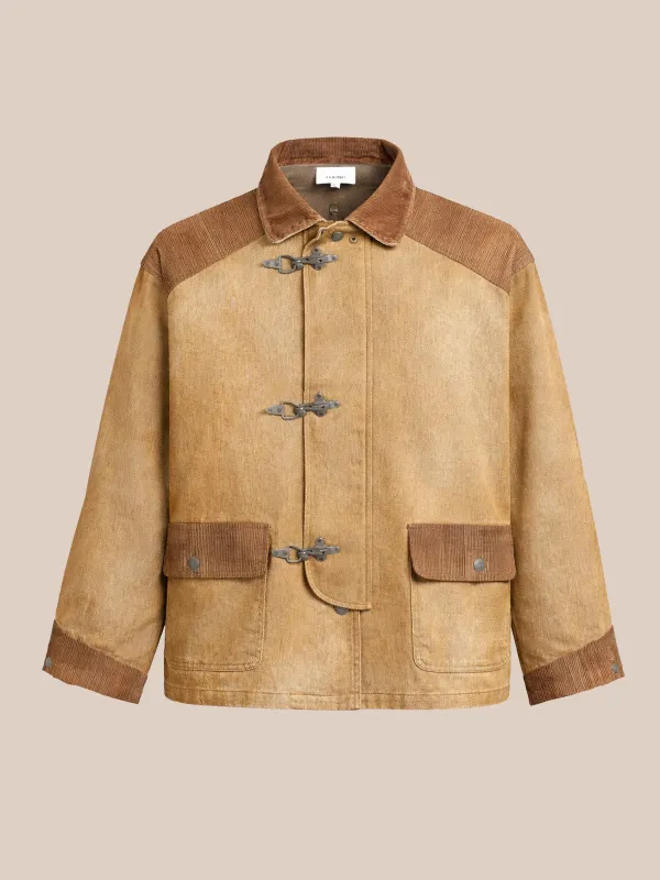 Fireman Clasp Canvas Work Jacket made by Found