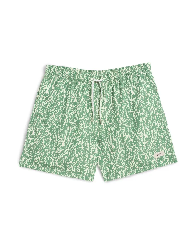 Thyme Tropic Camo Swim Trunk sold by Bather