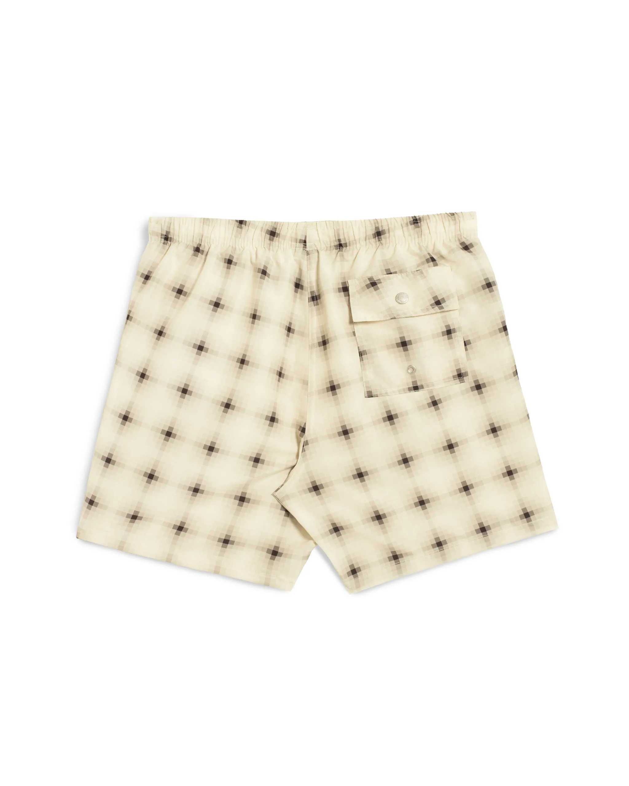 Ivory Digi Plaid Swim Trunk sold by Bather product image thumbnail 3