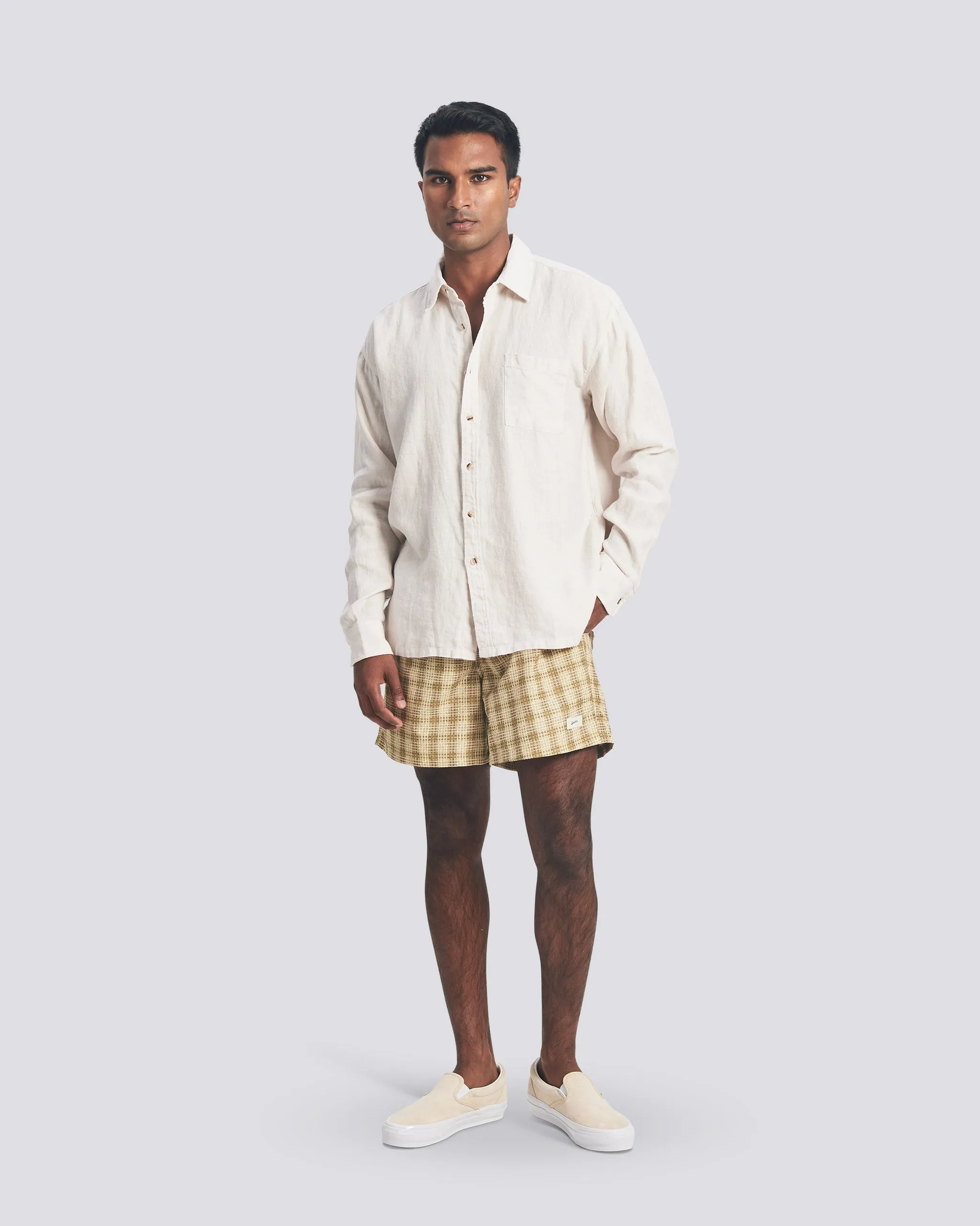 Pearl Linen Leisure Shirt sold by Bather product image thumbnail 2