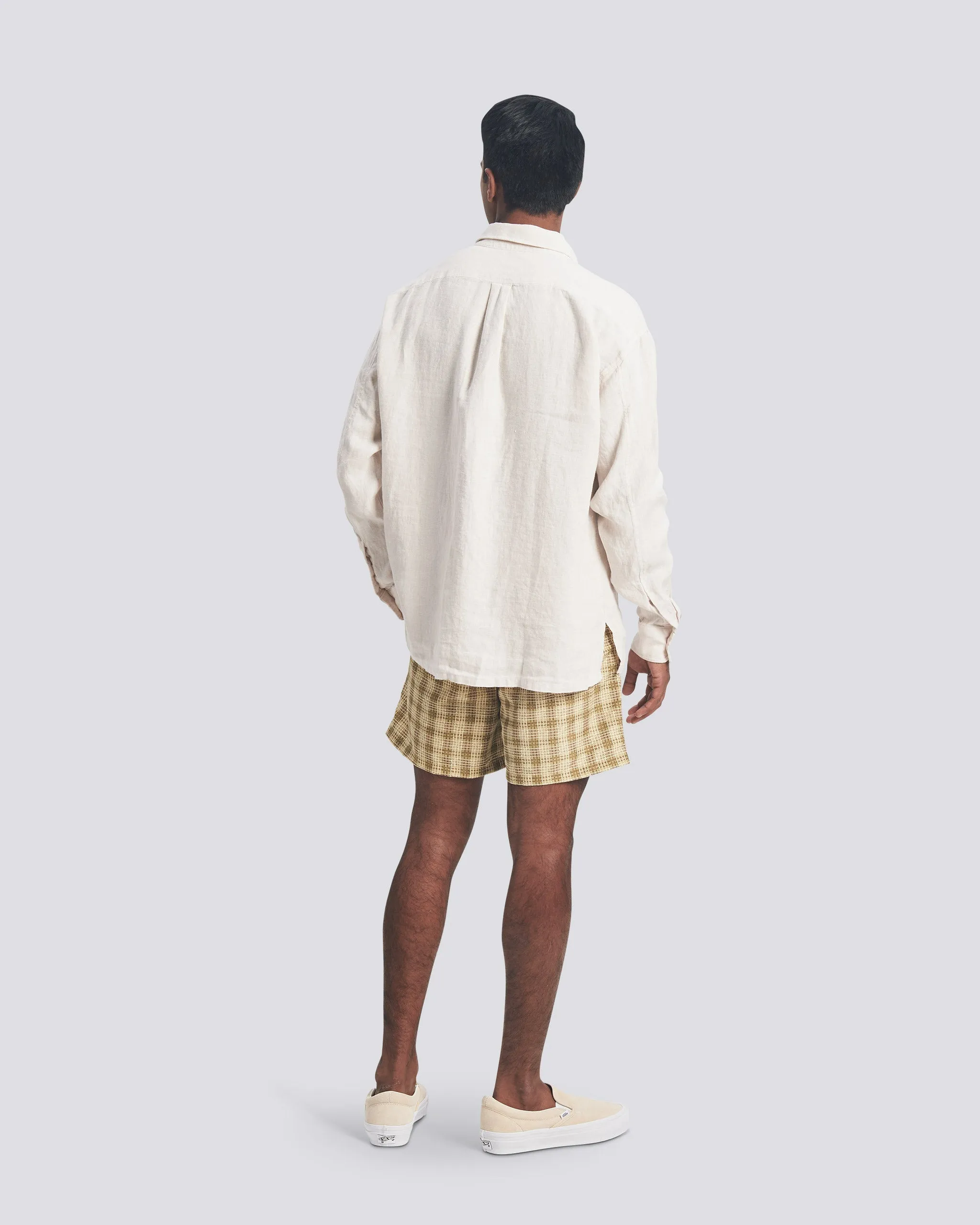 Pearl Linen Leisure Shirt sold by Bather product image thumbnail 3