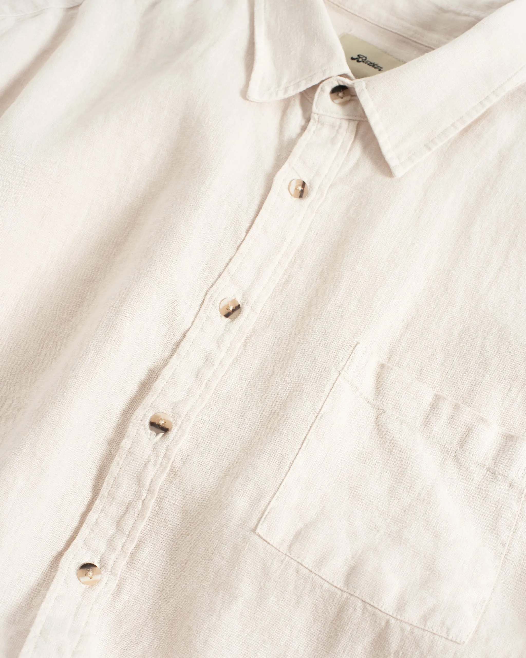 Pearl Linen Leisure Shirt sold by Bather product image thumbnail 4