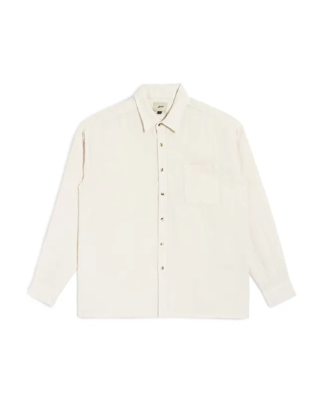 Pearl Linen Leisure Shirt made by Bather