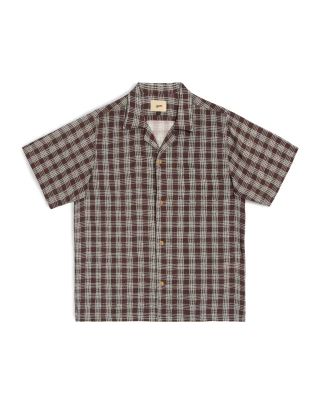 Amethyst Tartan Camp Shirt made by Bather