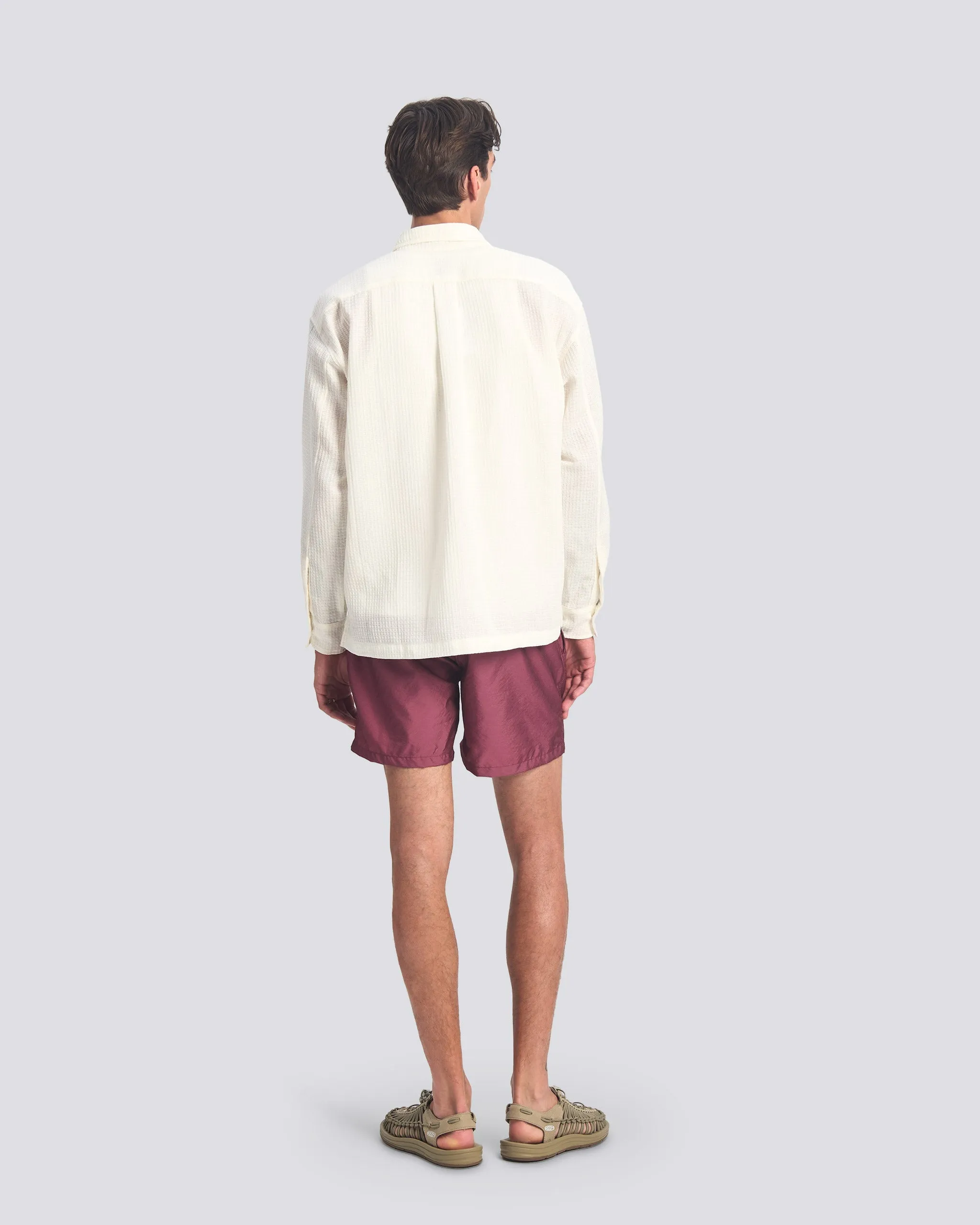 White Waffle Leisure Shirt sold by Bather product image thumbnail 3