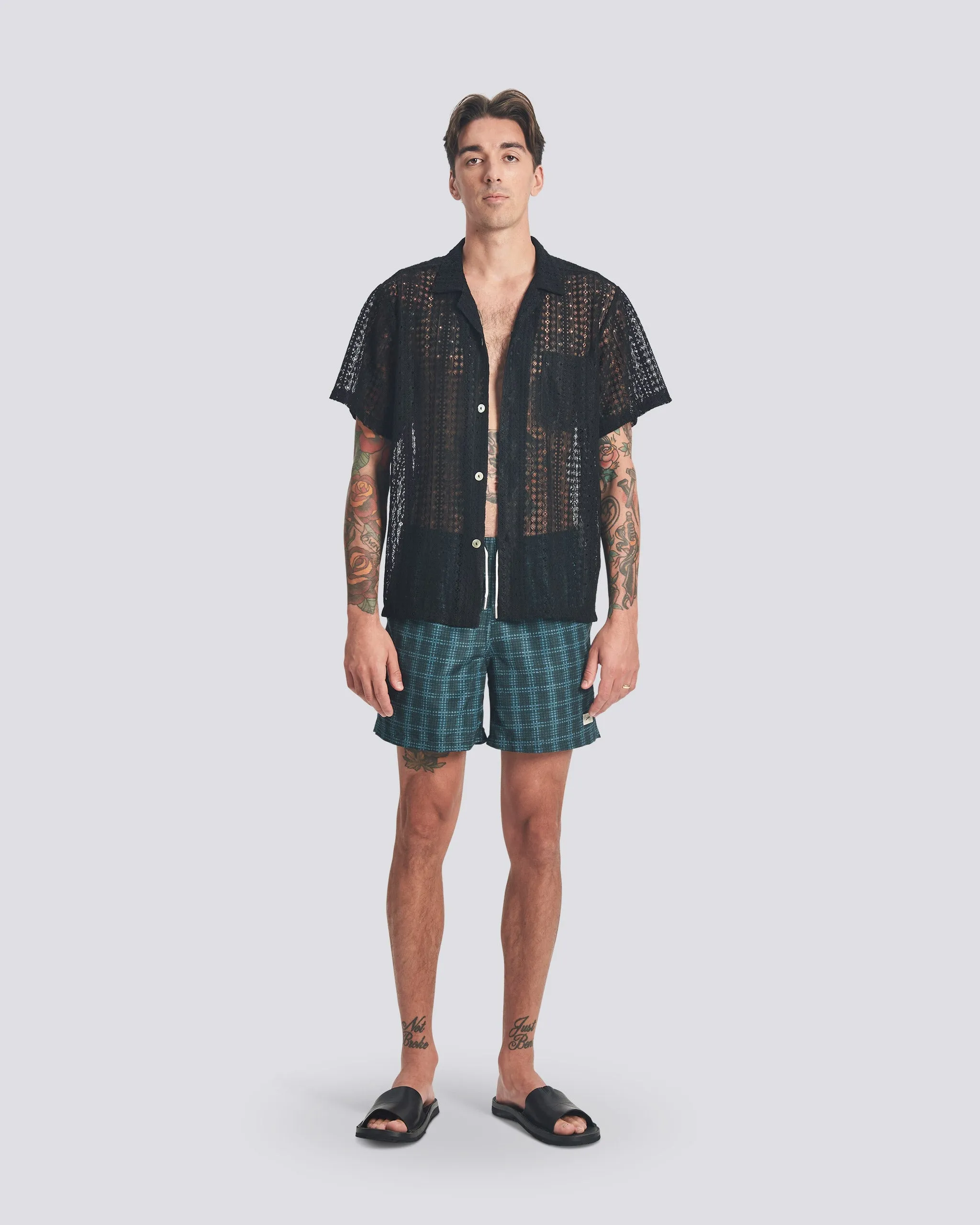 Ink Gonzo Lace Camp Shirt sold by Bather product image thumbnail 2