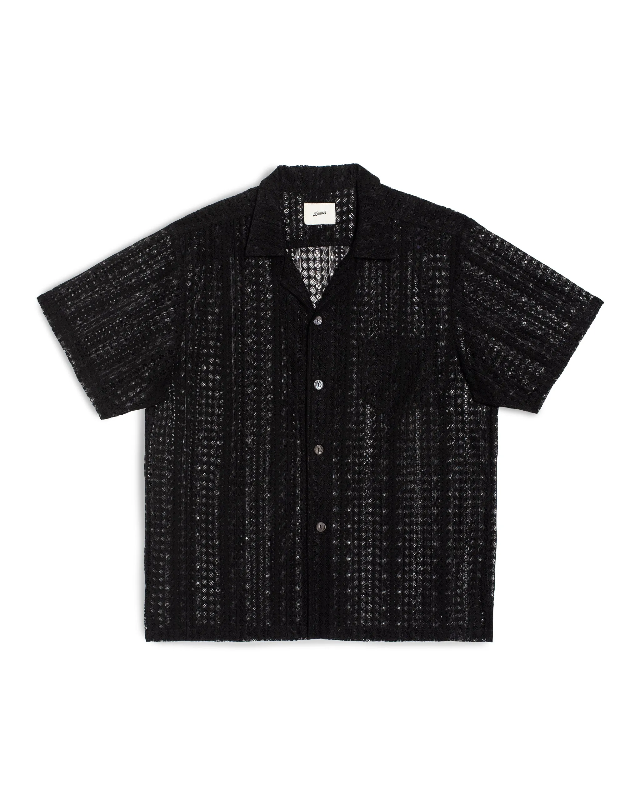 Ink Gonzo Lace Camp Shirt sold by Bather