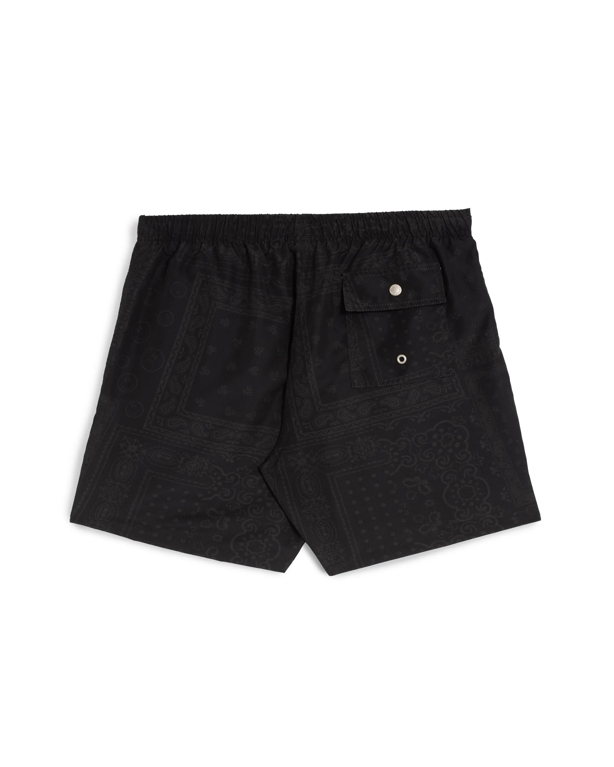 Black Tonal Bandana Swim Trunk sold by Bather product image thumbnail 3