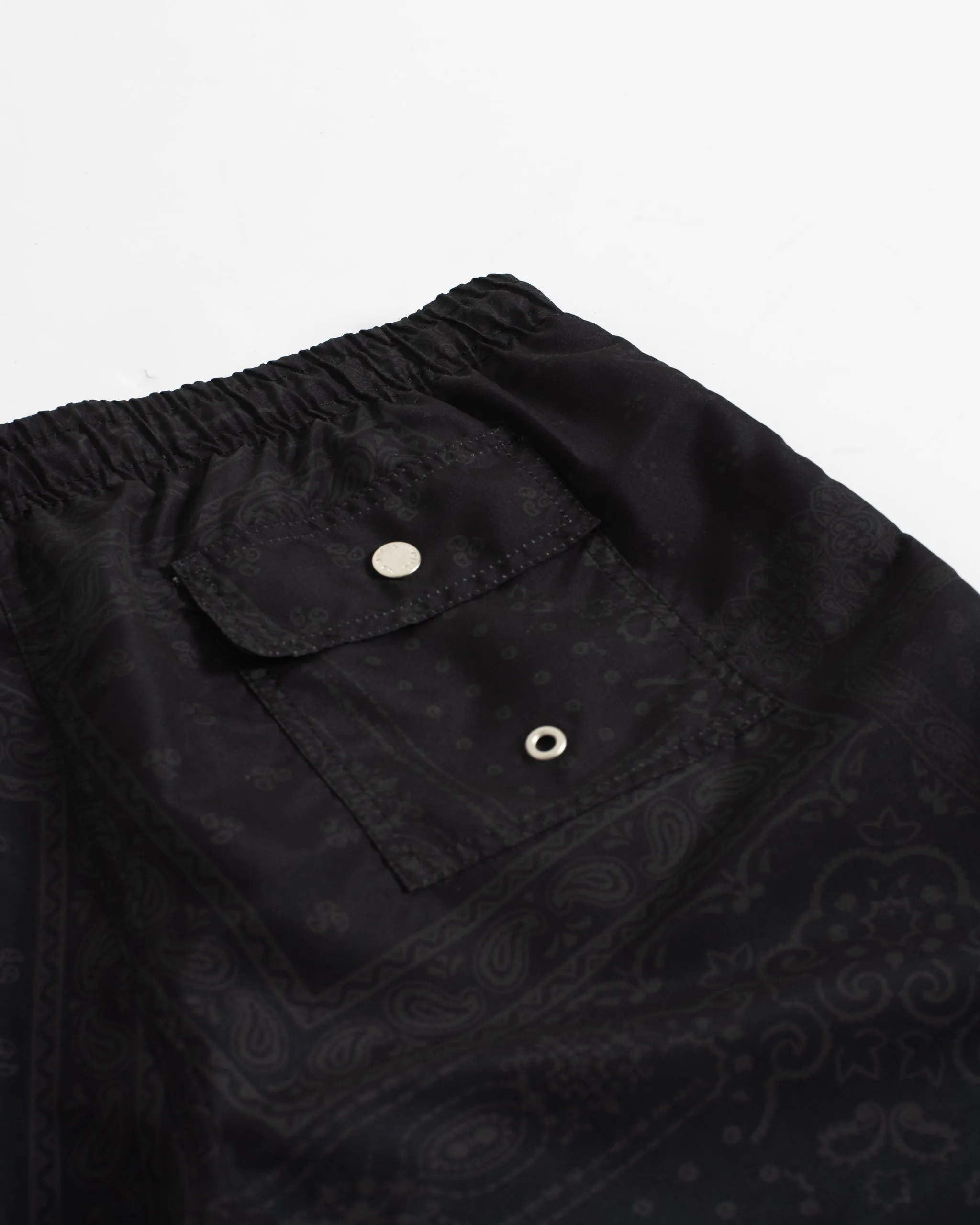 Black Tonal Bandana Swim Trunk sold by Bather product image thumbnail 4