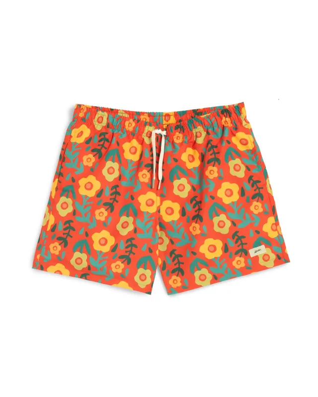 Vermilion Meadow Swim Trunk sold by Bather