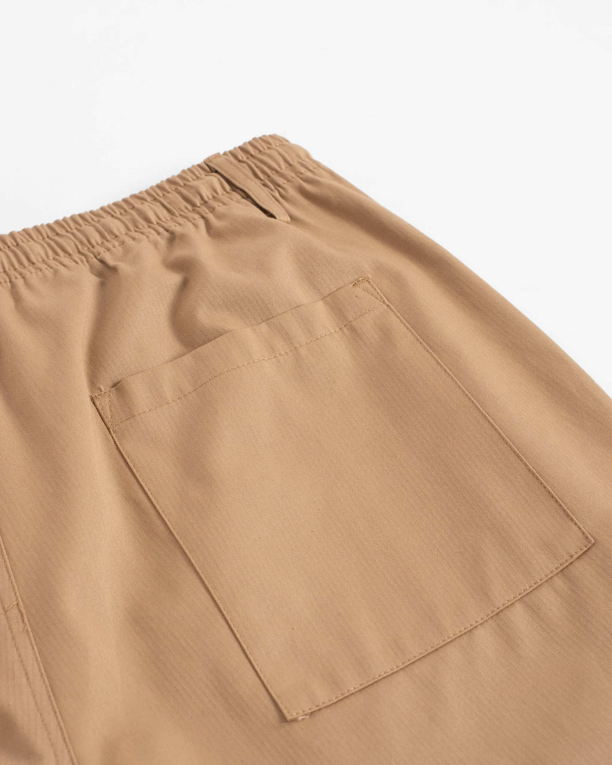 Khaki Herringbone Leisure Pant sold by Bather product image thumbnail 3