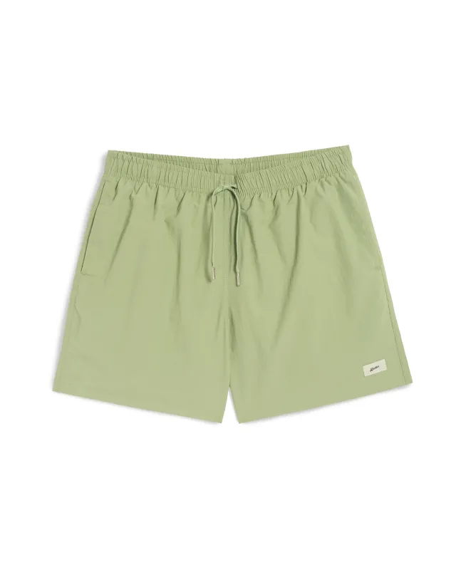 Solid Moss Swim Trunk sold by Bather