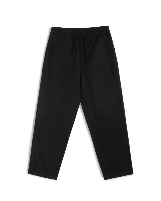 Black Herringbone Leisure Pant sold by Bather