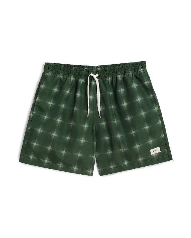 Juniper Digi Plaid Swim Trunk made by Bather