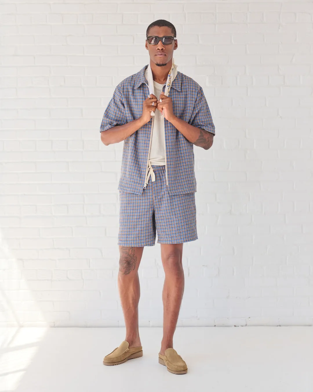 Pacific Check Tour Shirt sold by Bather product image thumbnail 4