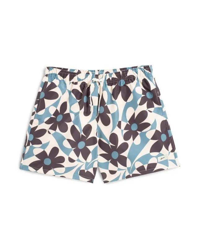 Pastel Daisy Trip Swim Trunk made by Bather
