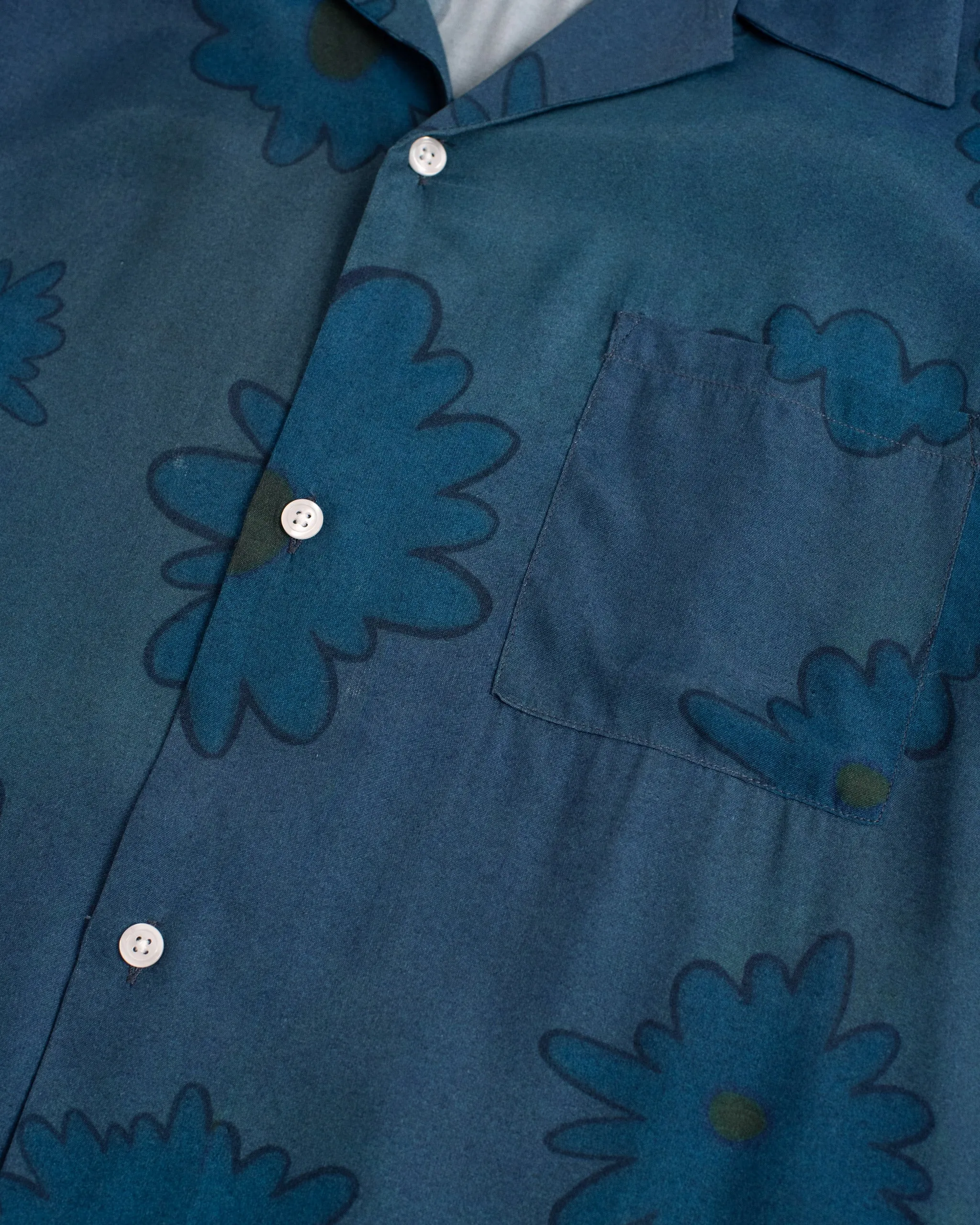 Sapphire Bloomscape LS Camp Shirt sold by Bather product image thumbnail 3