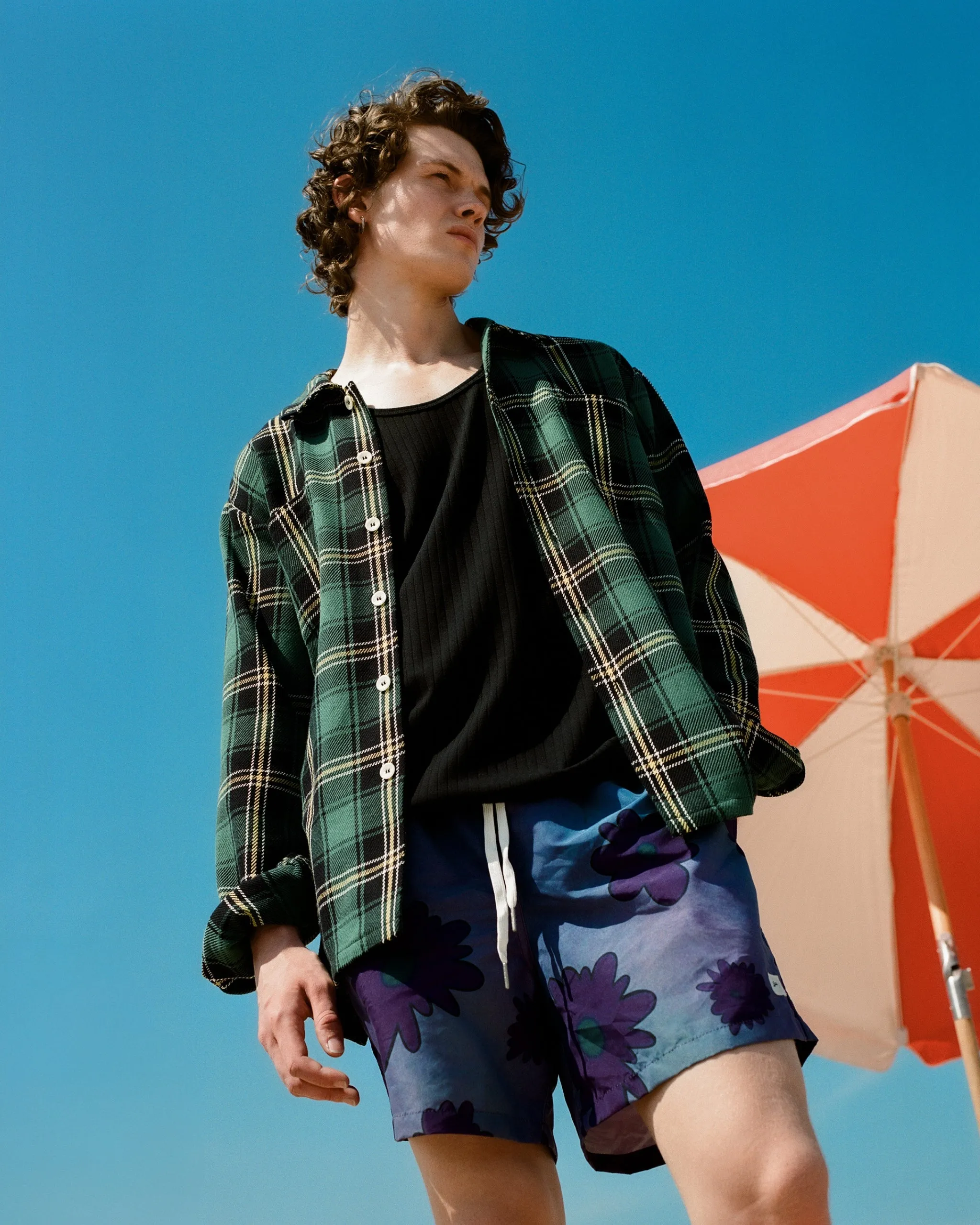 Grape Bloomscape Swim Trunk sold by Bather product image thumbnail 2