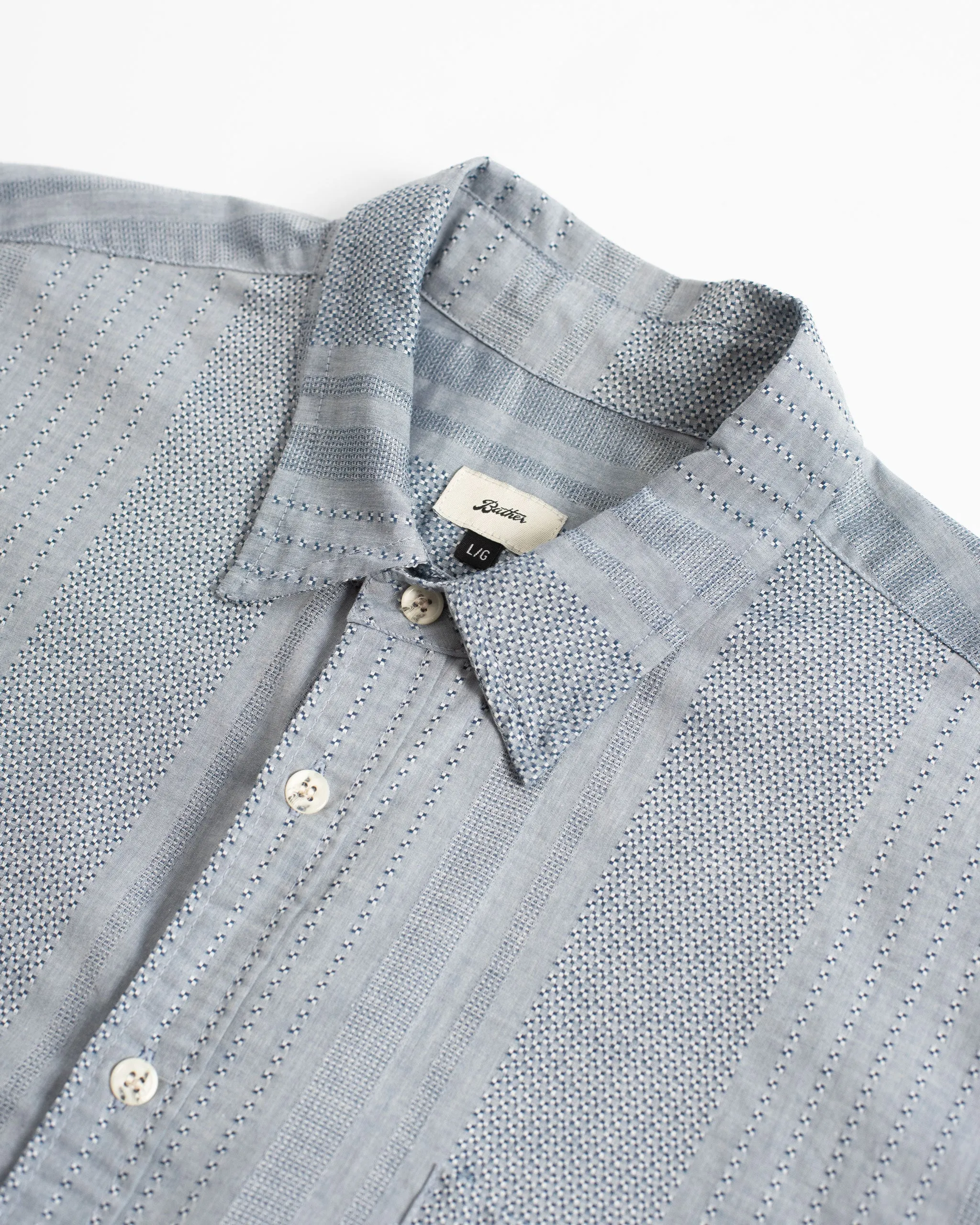 Cadet Geo Dobby Leisure Shirt sold by Bather product image thumbnail 3