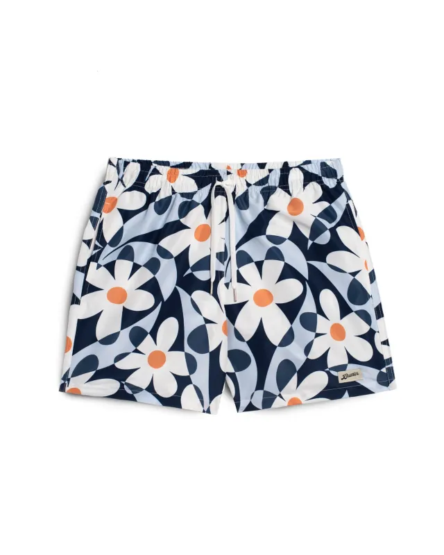 Denim Daisy Trip Swim Trunk sold by Bather