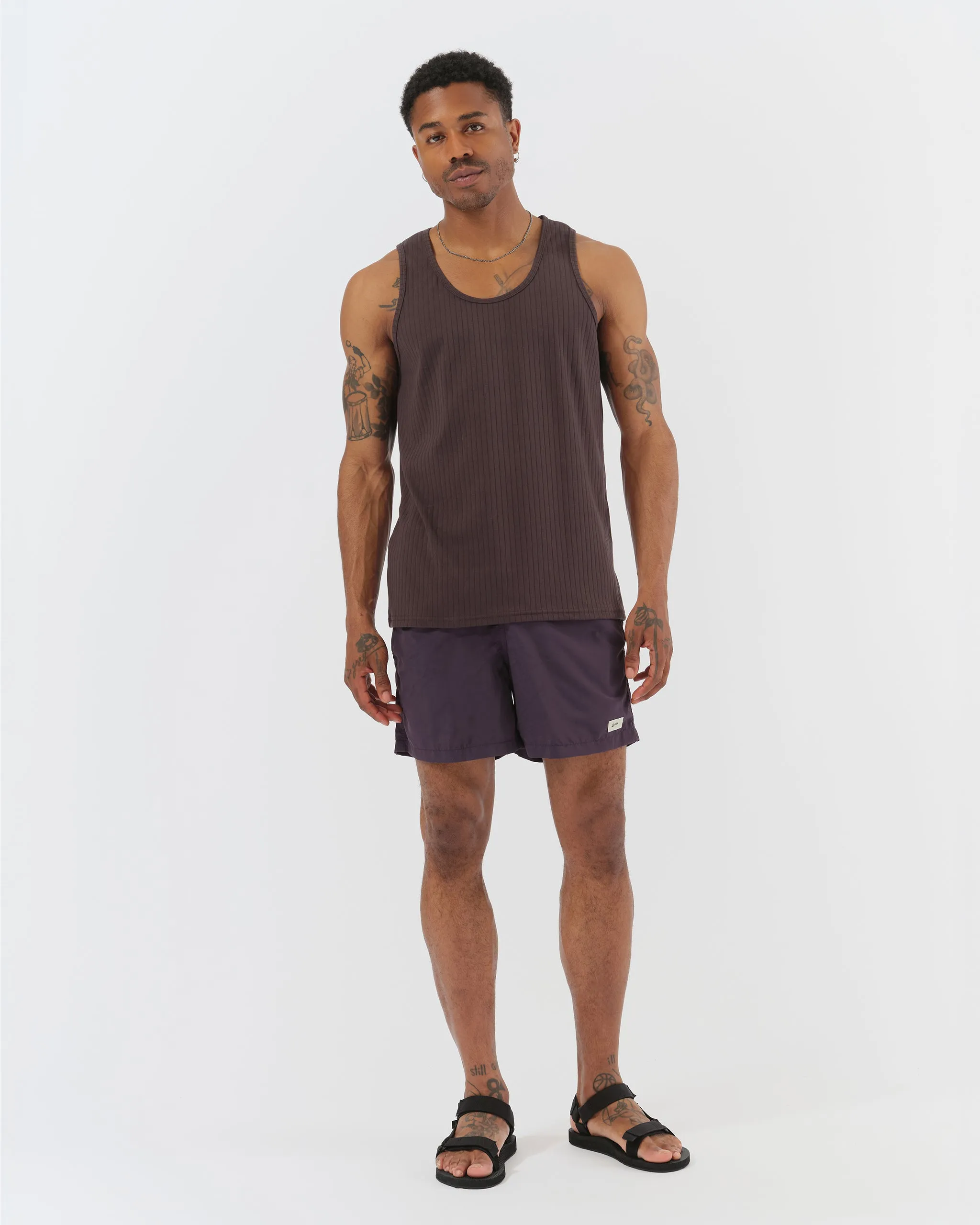 Smoke Wide Rib Tank Top sold by Bather product image thumbnail 2