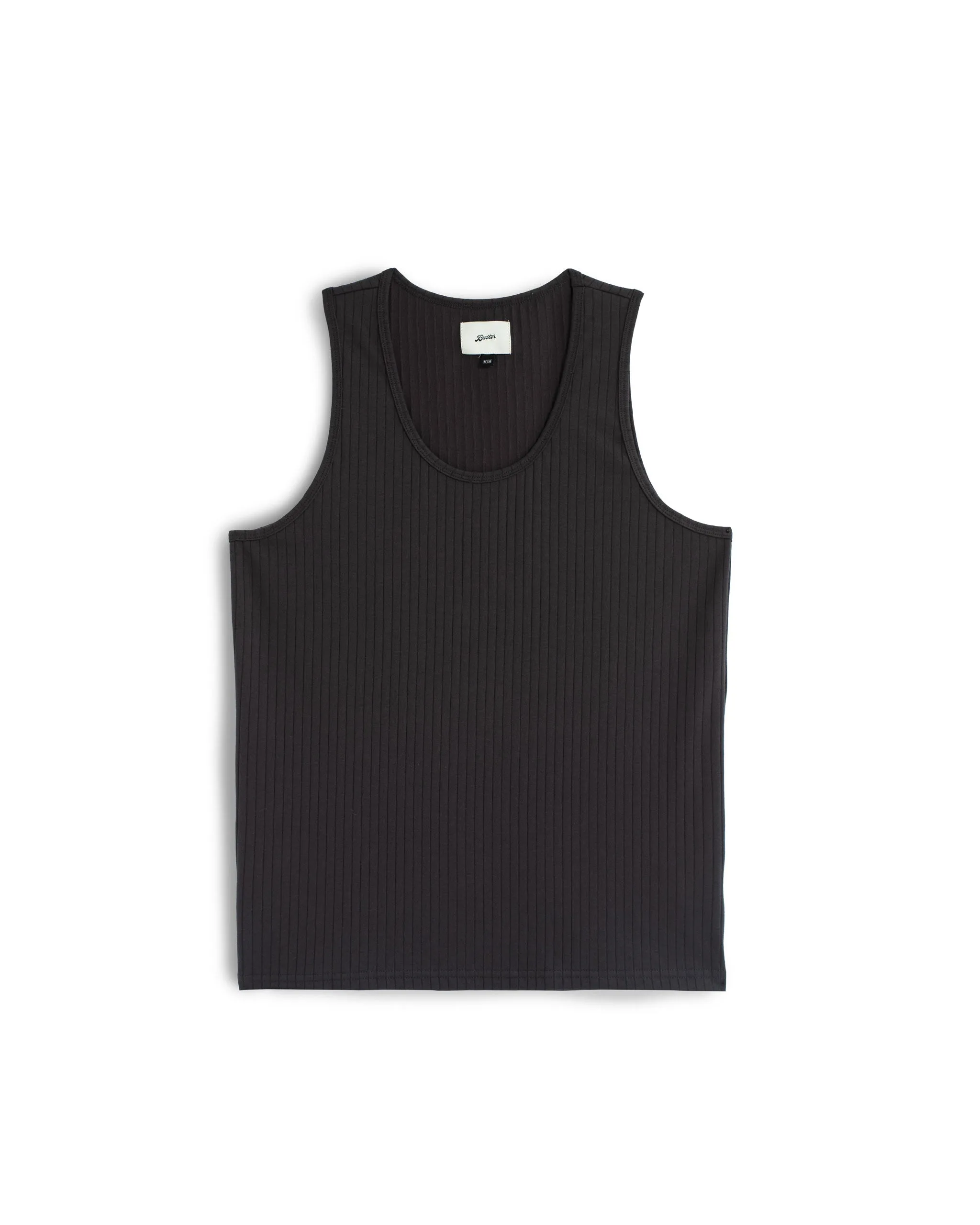 Smoke Wide Rib Tank Top sold by Bather