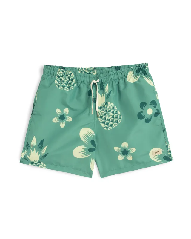 Hemlock Coastal Floral Swim Trunk sold by Bather