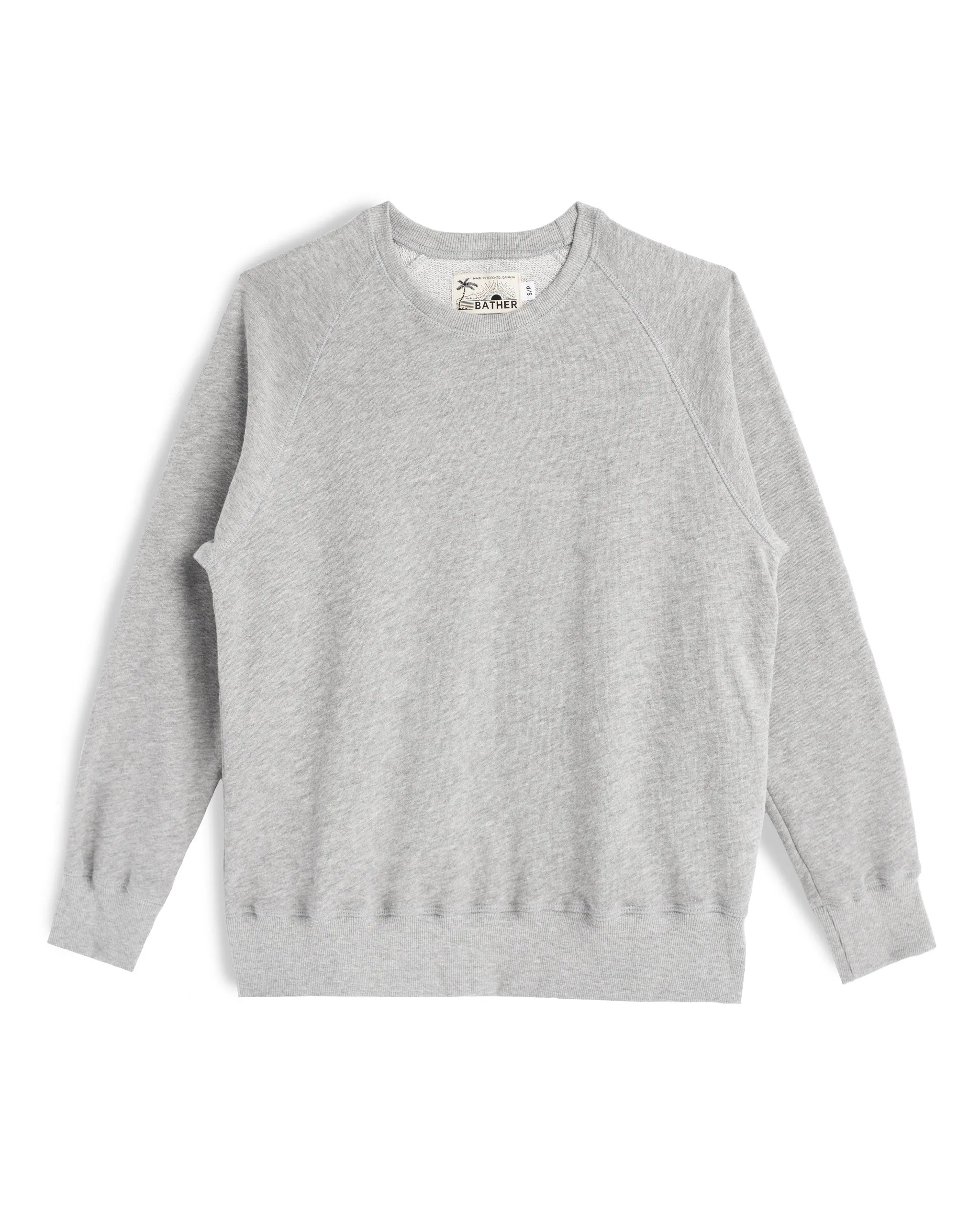 Grey Melange Crewneck sold by Bather