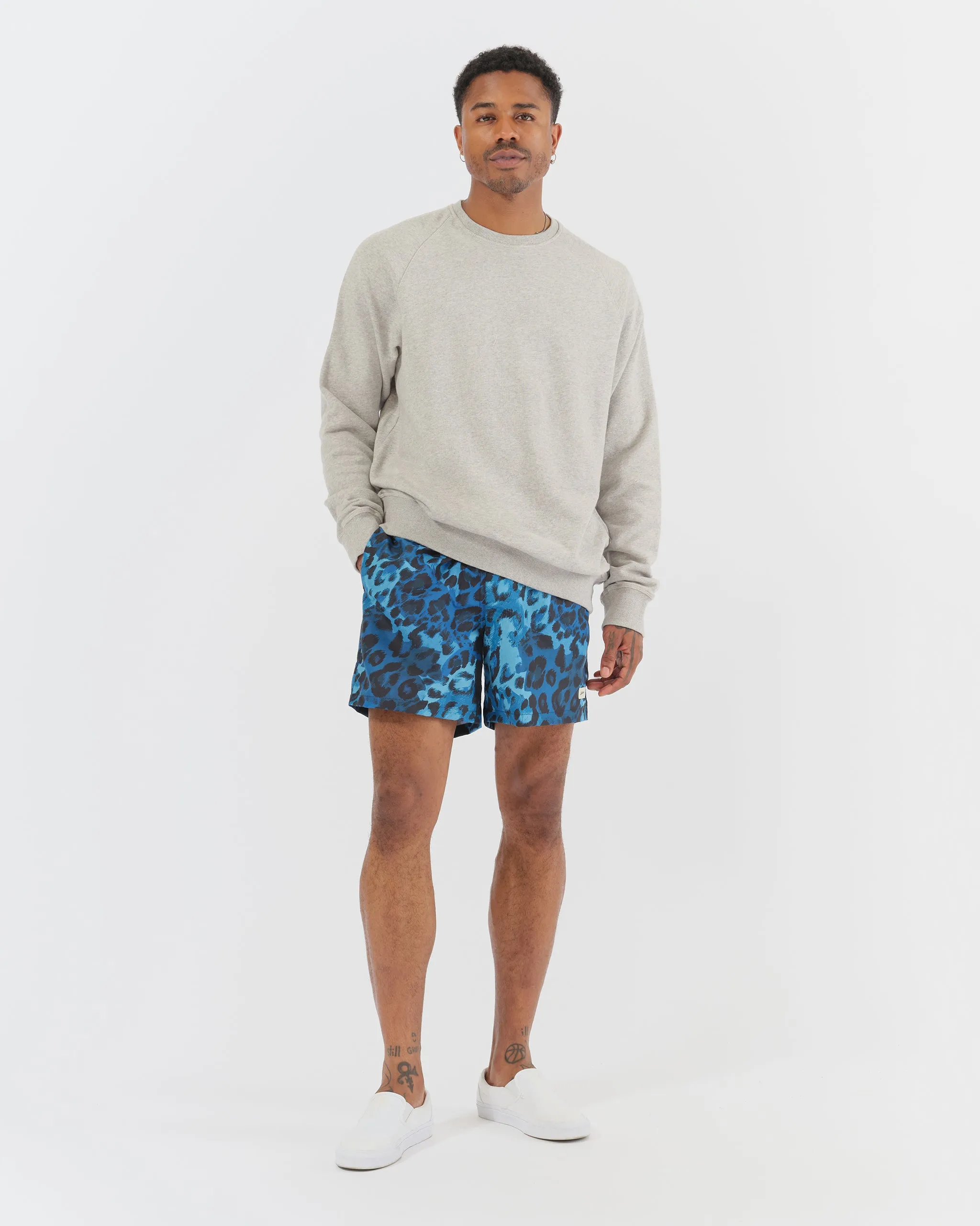 Grey Melange Crewneck sold by Bather product image thumbnail 2