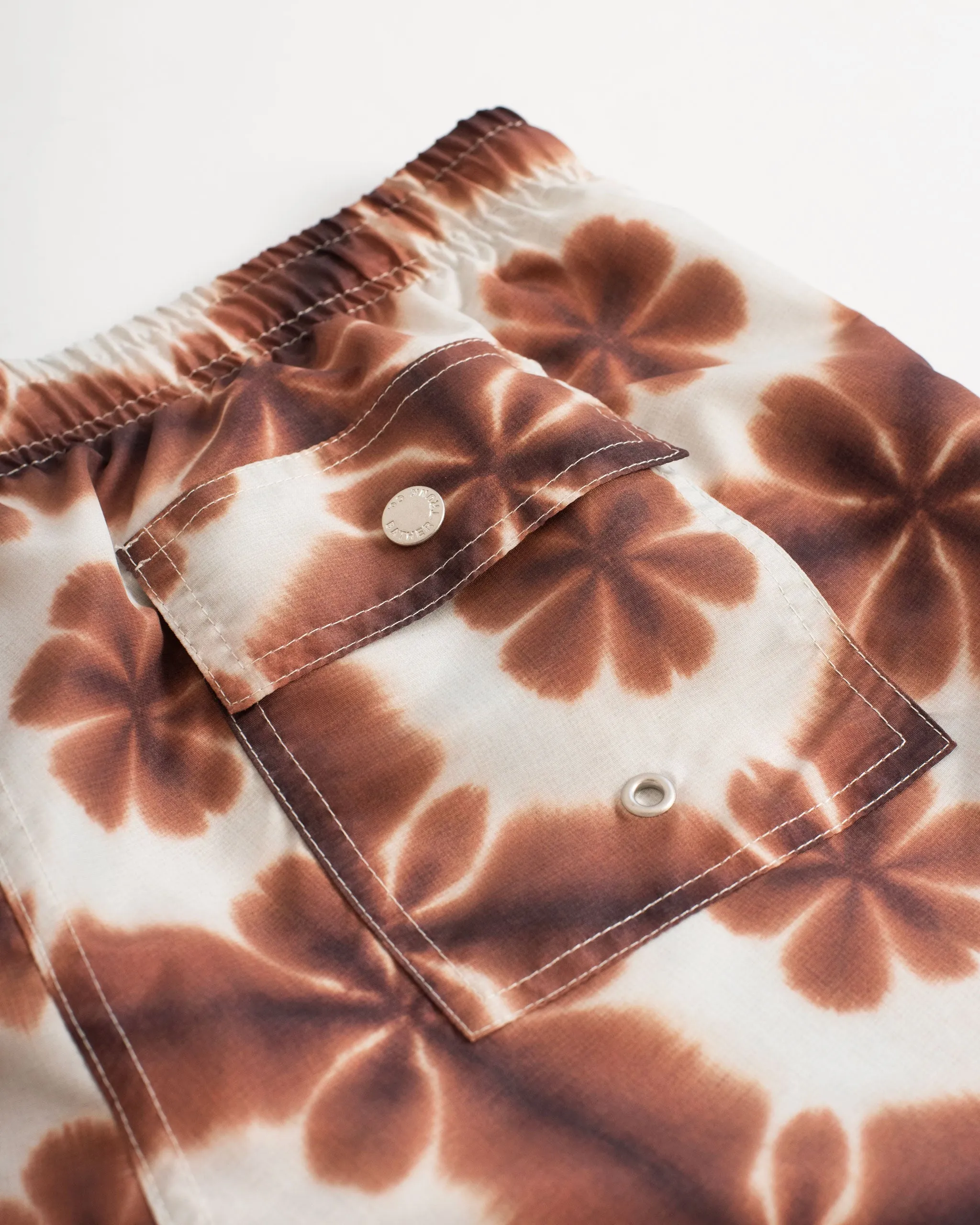 Cocoa Garden Shibori Swim Trunk sold by Bather product image thumbnail 3