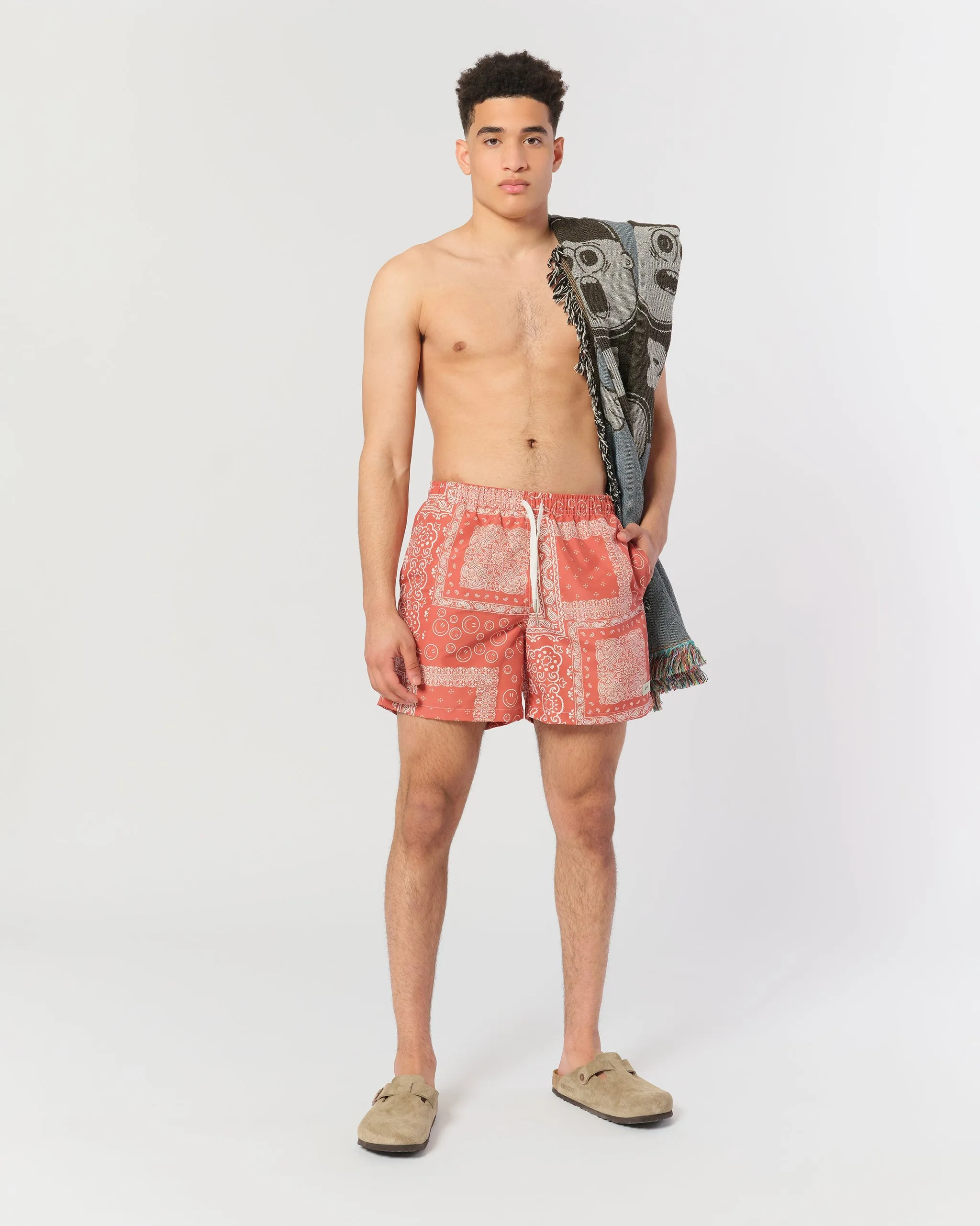 Terracotta Bandana Swim Trunk sold by Bather product image thumbnail 2