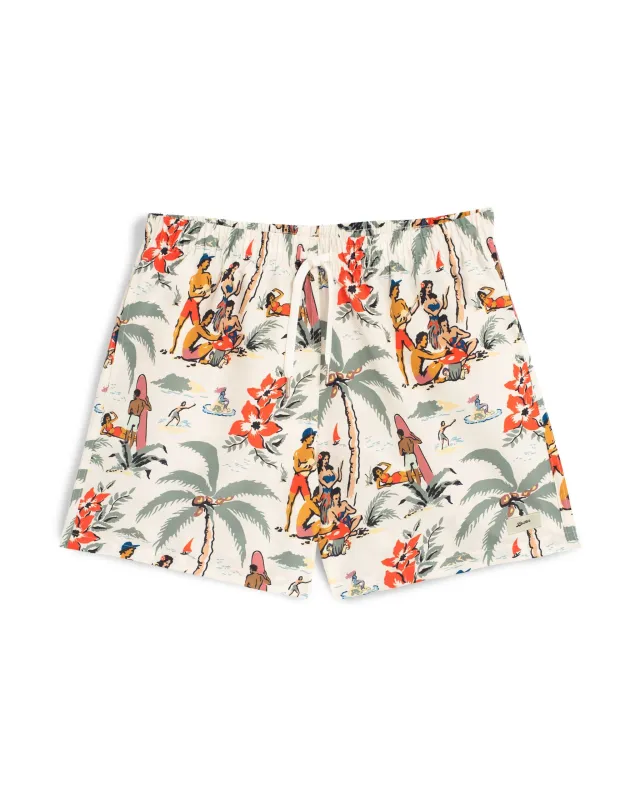 Natural Trippin' Beach Swim Trunk sold by Bather